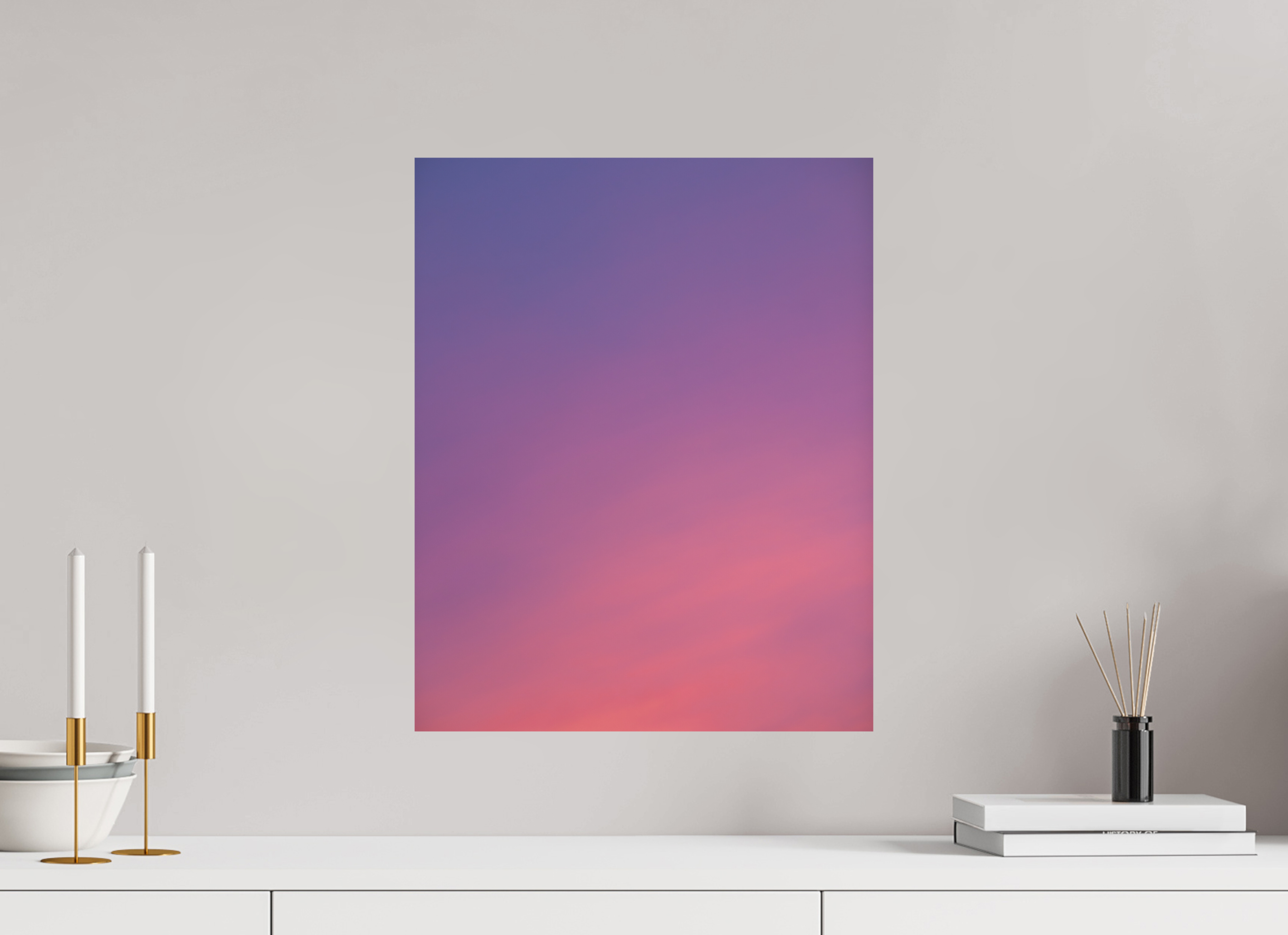 40 x 50 cm, Photo print Matt on Alu Dibond Sunset in Hamburg