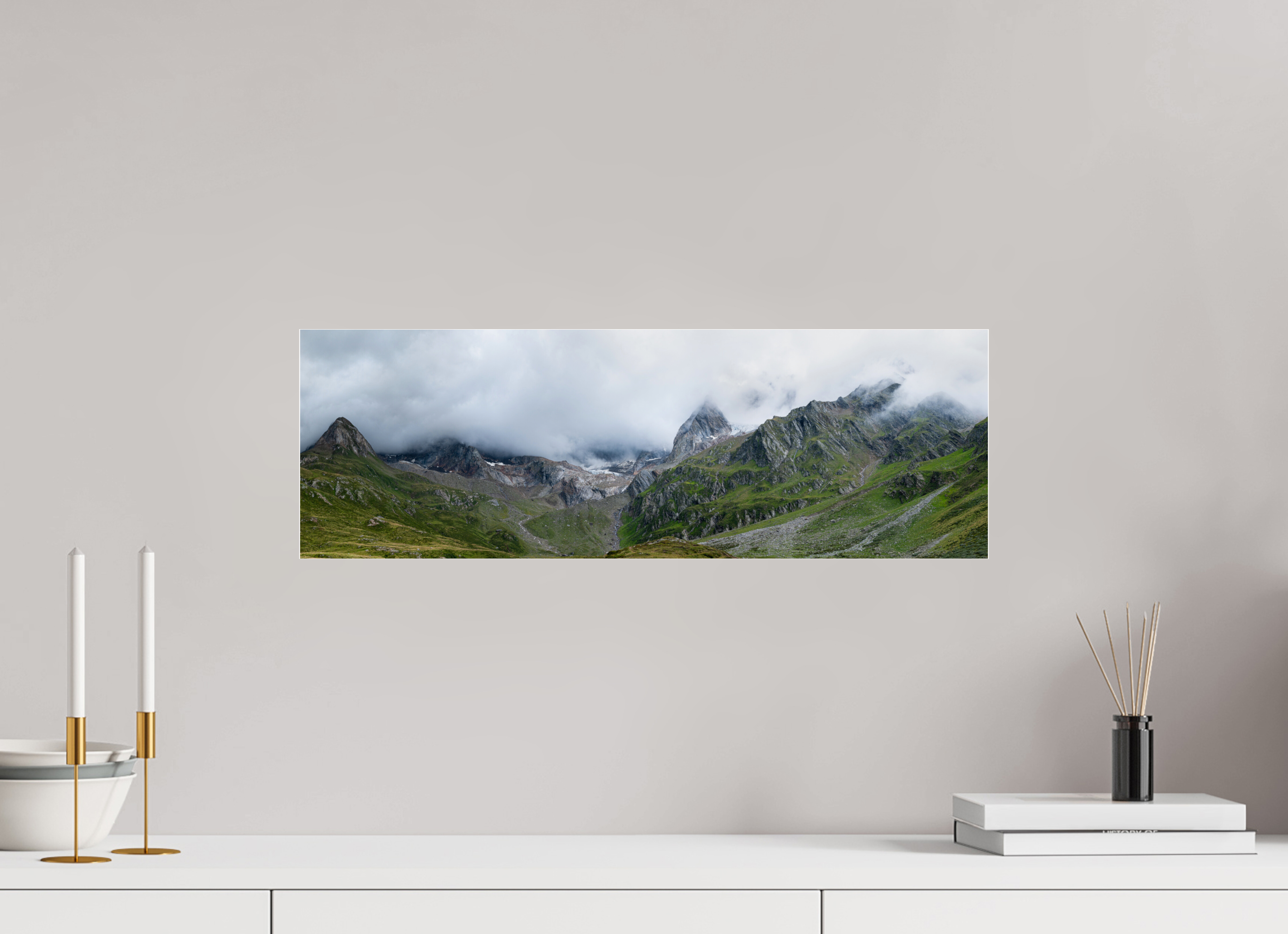 60 x 20 cm, Acrylic glossy 2mm South Tyrol 2 - 1x3