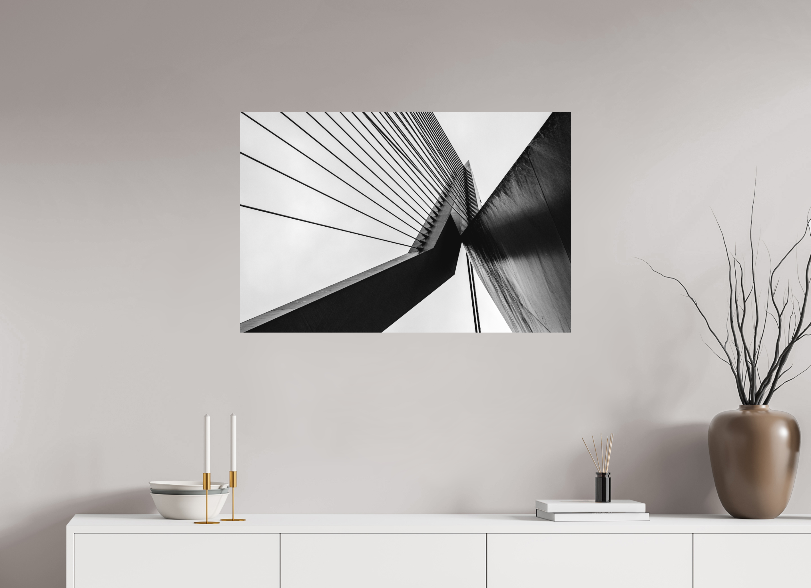 90 x 60 cm, Fine Art Print - Infinity Rag Photo 2 - on Alu Dibond Triangle