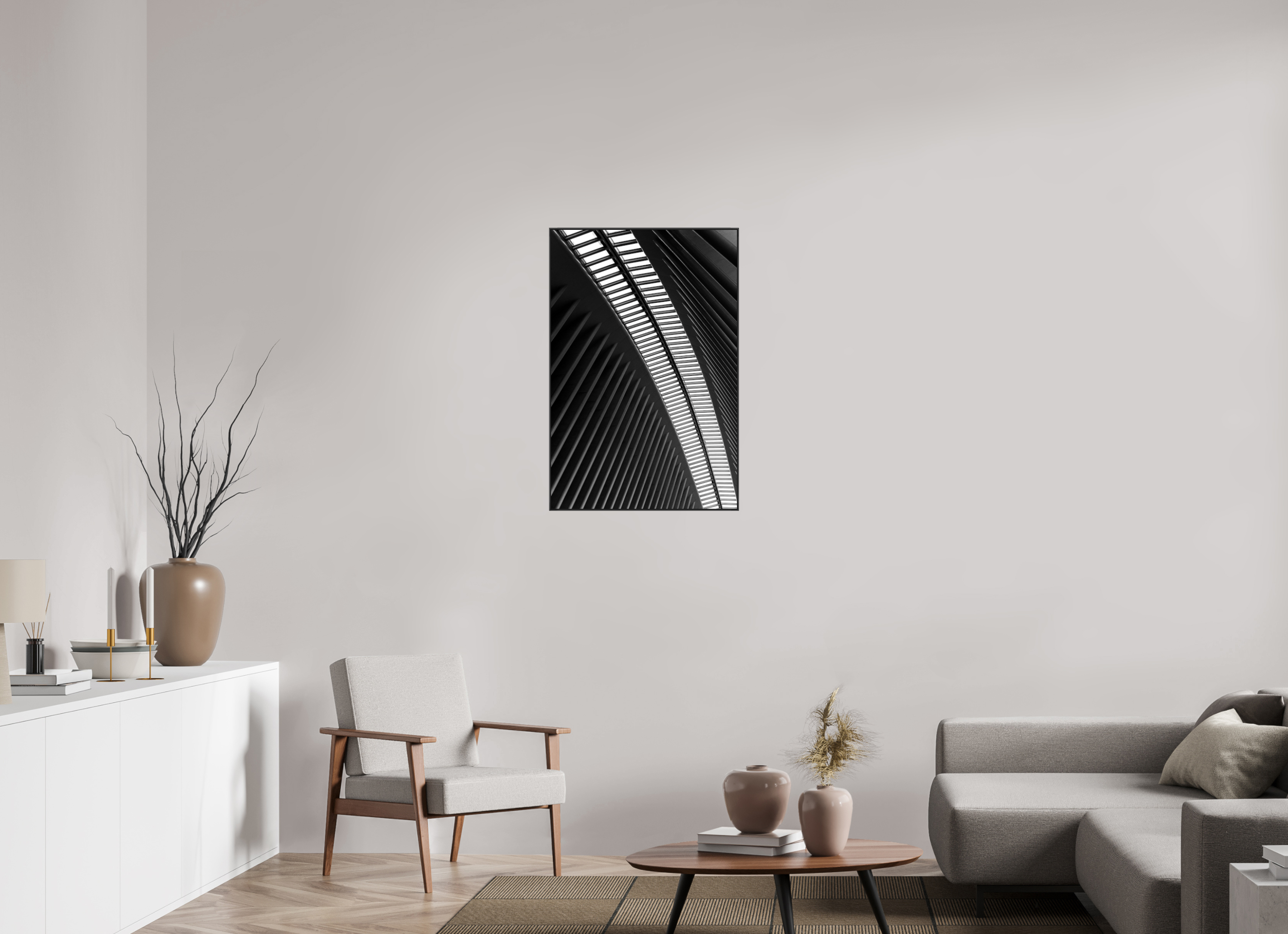 60 x 90 cm, Acrylic glossy 2mm - Alu American case 25mm - black Oculus, Ground Zero Station 3 (Kopie)