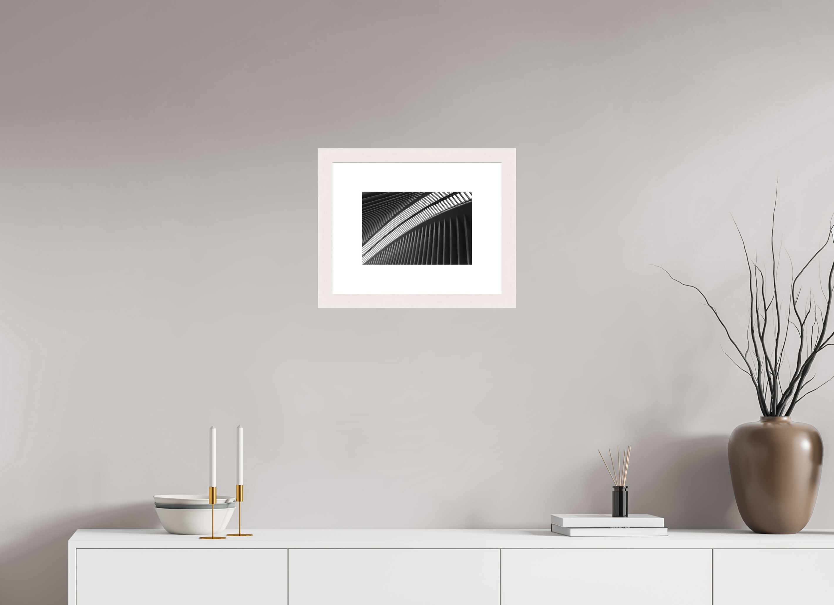 30 x 20 cm, Fine Art Print - Infinity Rag Photo 2 - PP 8cm - Mapple white Frame 40mm Oculus - Ground Zero