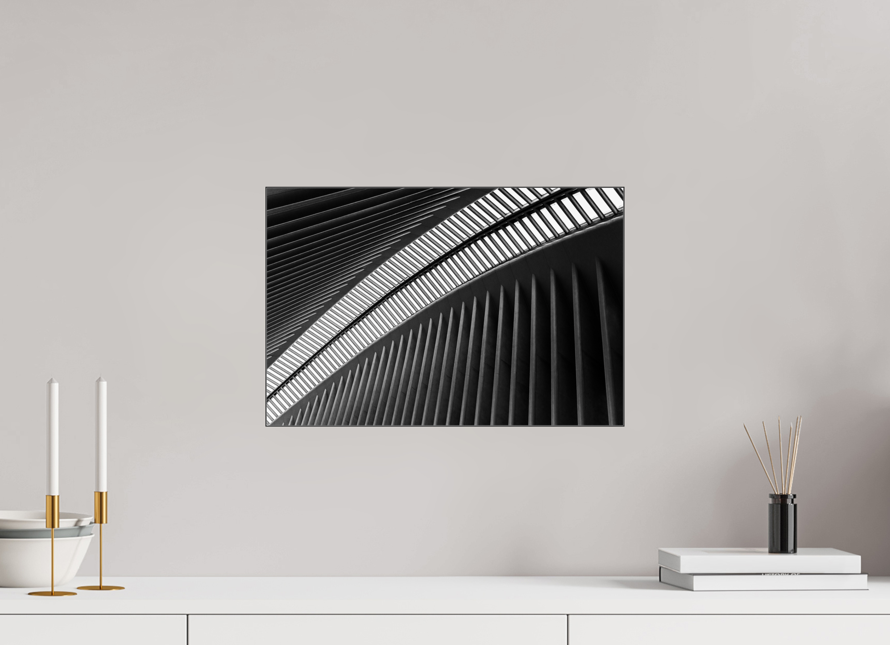 45 x 30 cm, Acrylic glossy 2mm - Alu Slime Frame - black Oculus - Ground Zero