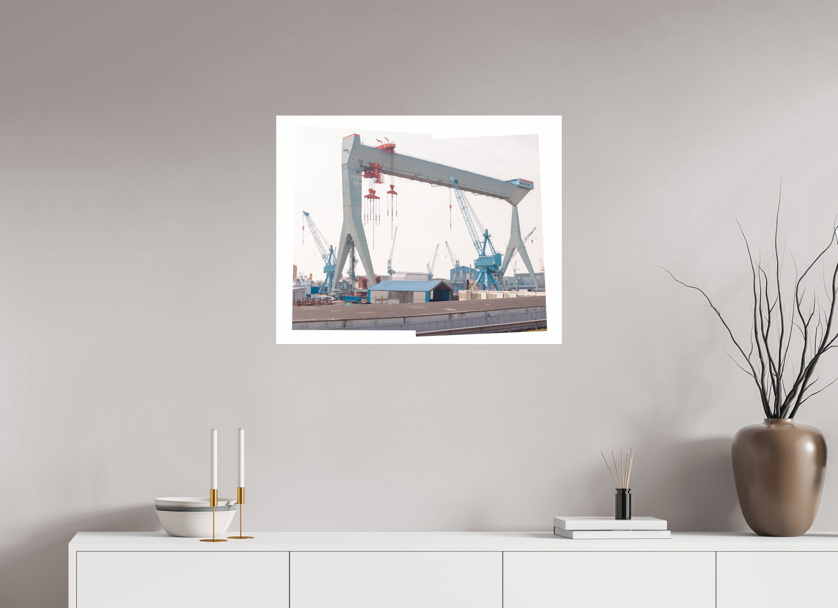 75 x 60 cm, Acrylic glossy 2mm Jocho_Portalkran_Hamburg