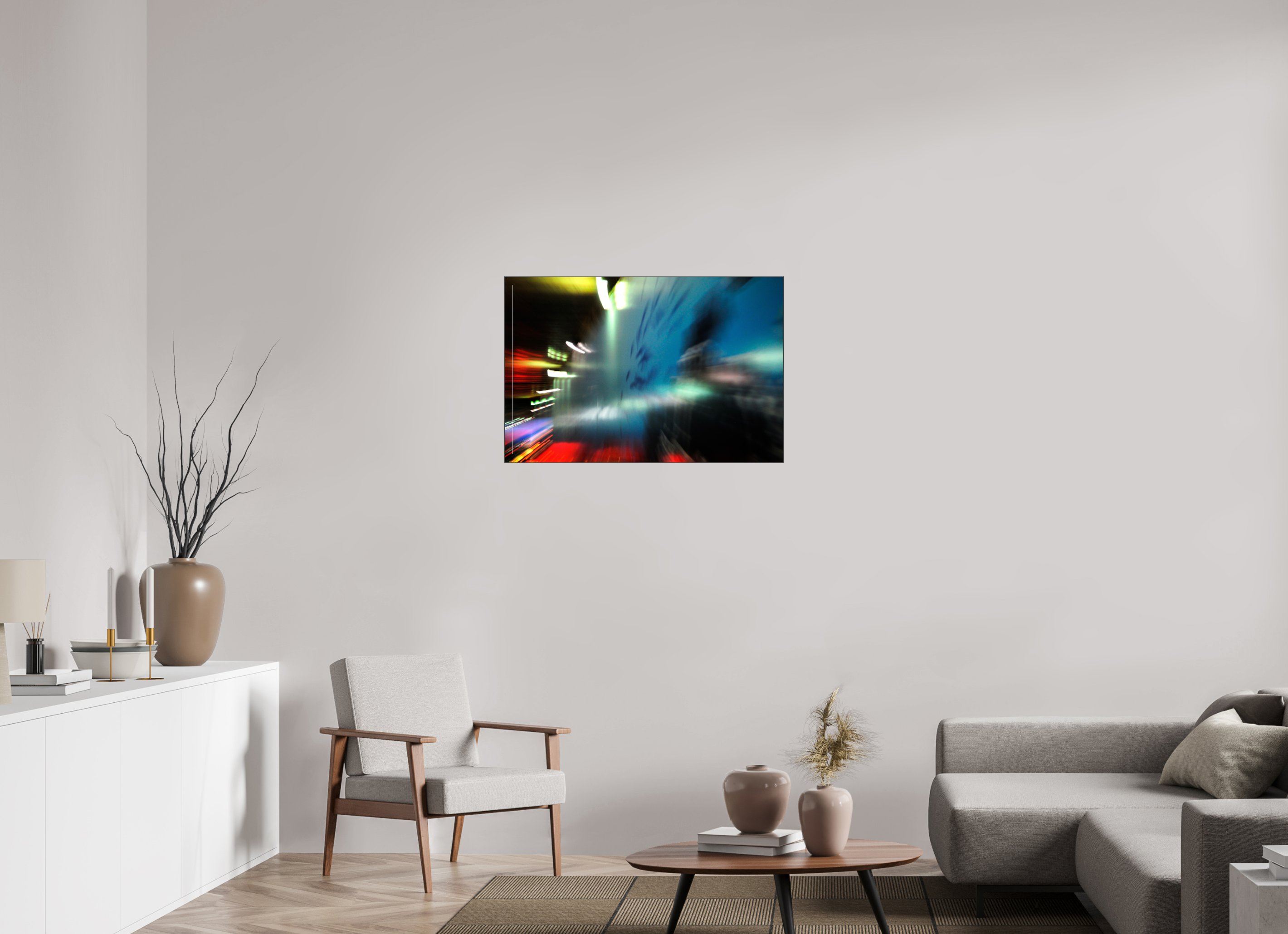 90 x 60 cm, Acrylic glossy 2mm - Alu Slime Frame - black Taxi driver D-MX 2