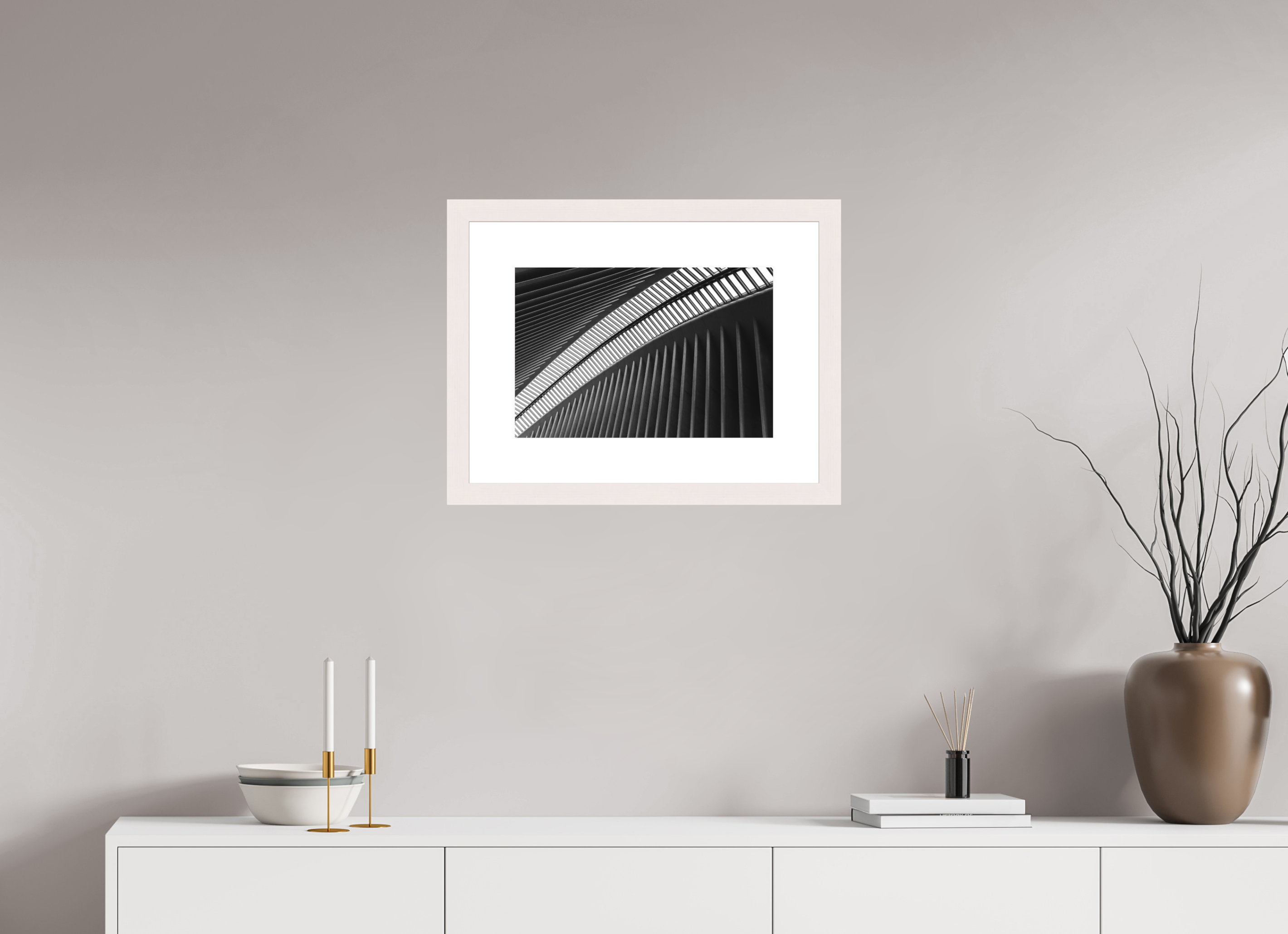 45 x 30 cm, Fine Art Print - Infinity Rag Photo 2 - PP 8cm - Mapple white Frame 40mm Oculus - Ground Zero