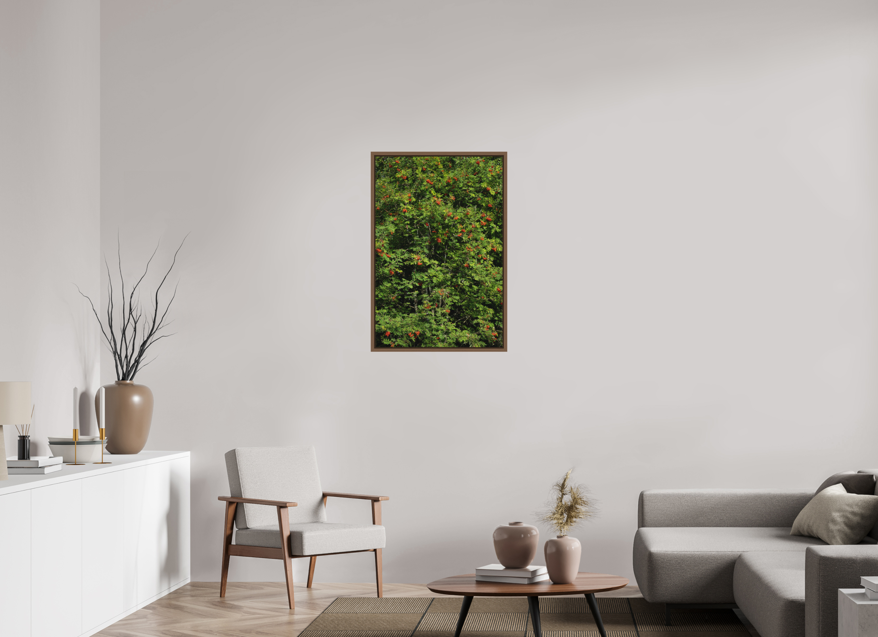 60 x 90 cm, Fine Art Print - Infinity Rag Photo 2 - Ame case 15mm - walnut Red Dots
