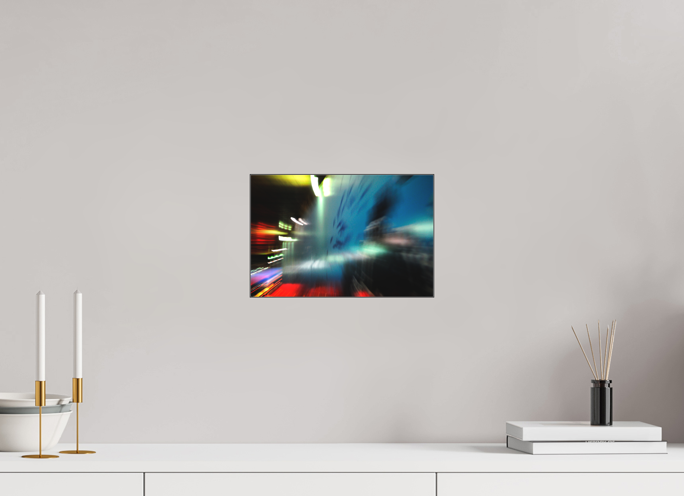 30 x 20 cm, Acrylic matt 2mm - Alu Slime Frame - black Taxi driver D-MX 2