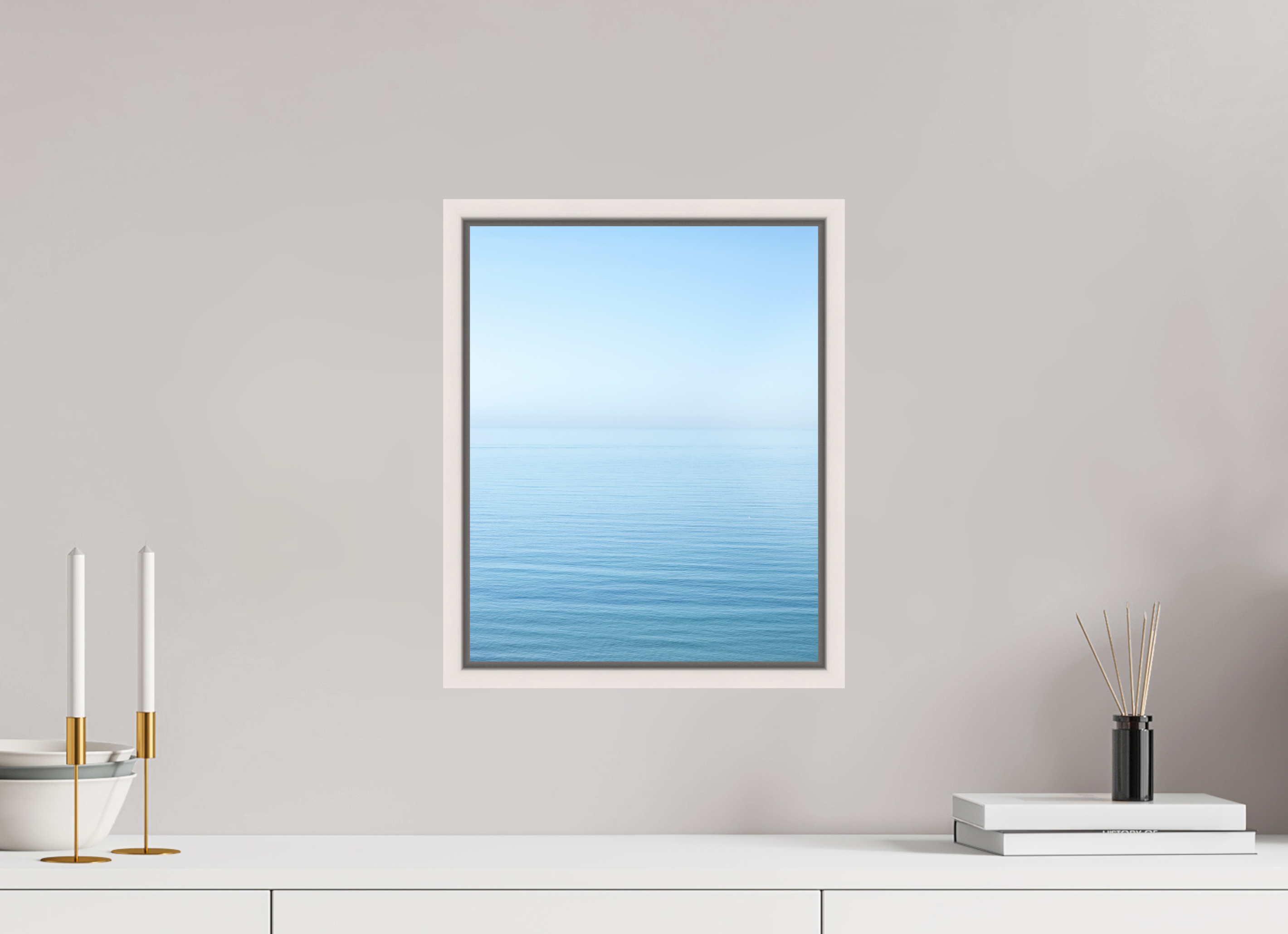 30 x 37,5 cm, Fine Art Print - Infinity Rag Photo 2 - Ame case 15mm - mapple white The sea Manche