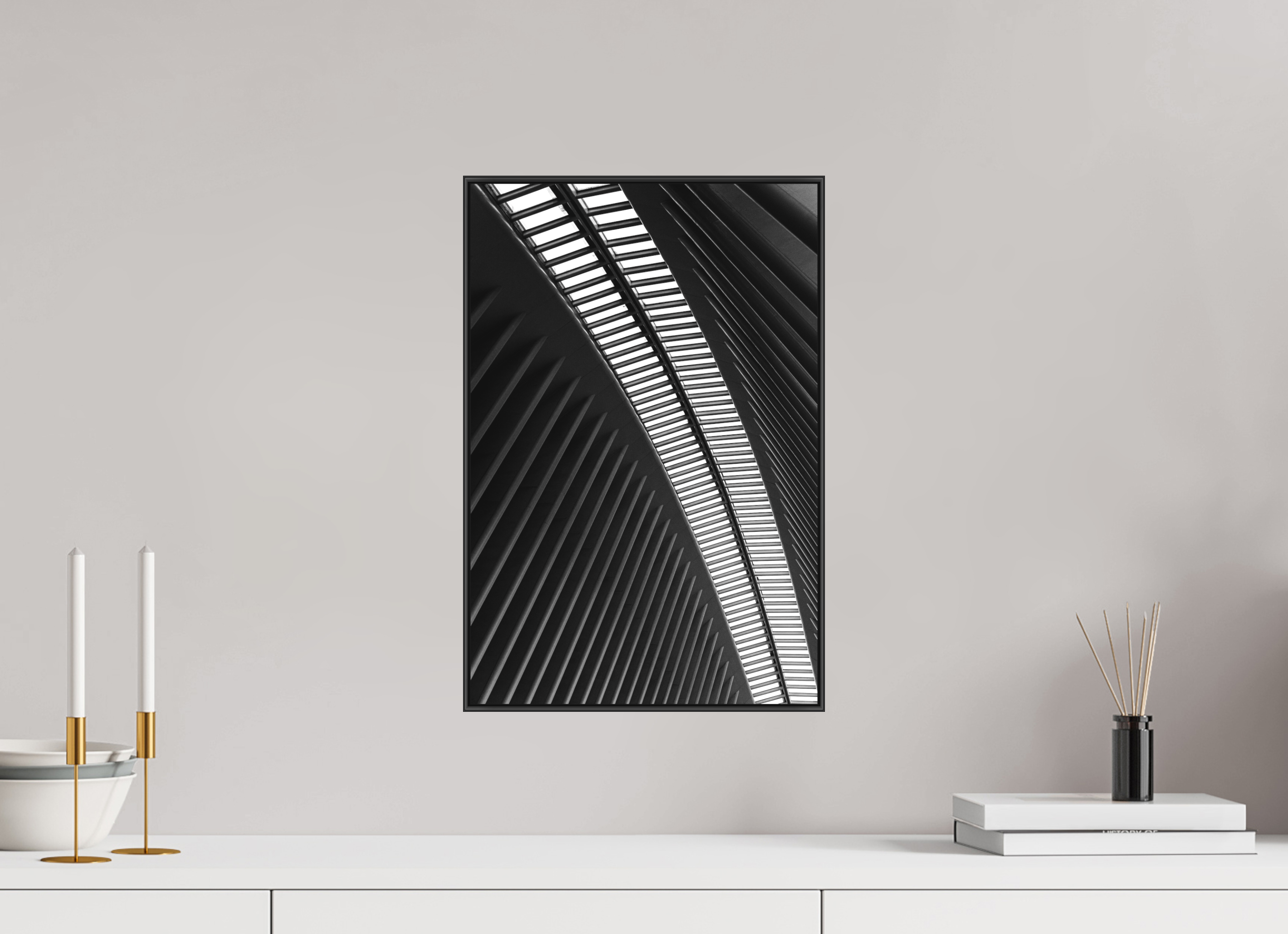 30 x 45 cm, Acrylic matt 2mm - Alu American case 25mm - black Ground Zero Station 2