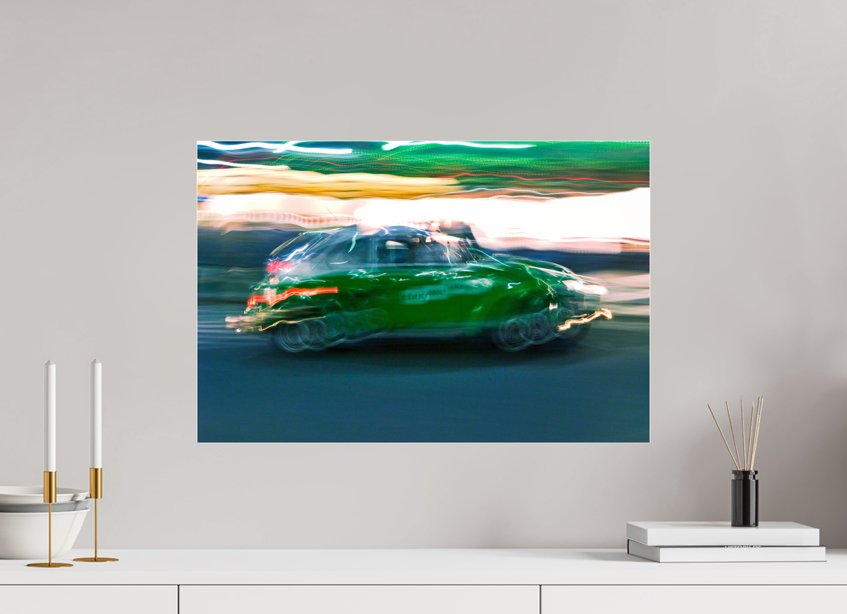 60 x 40 cm, Acrylic glossy 2mm Taxi driver D-MX