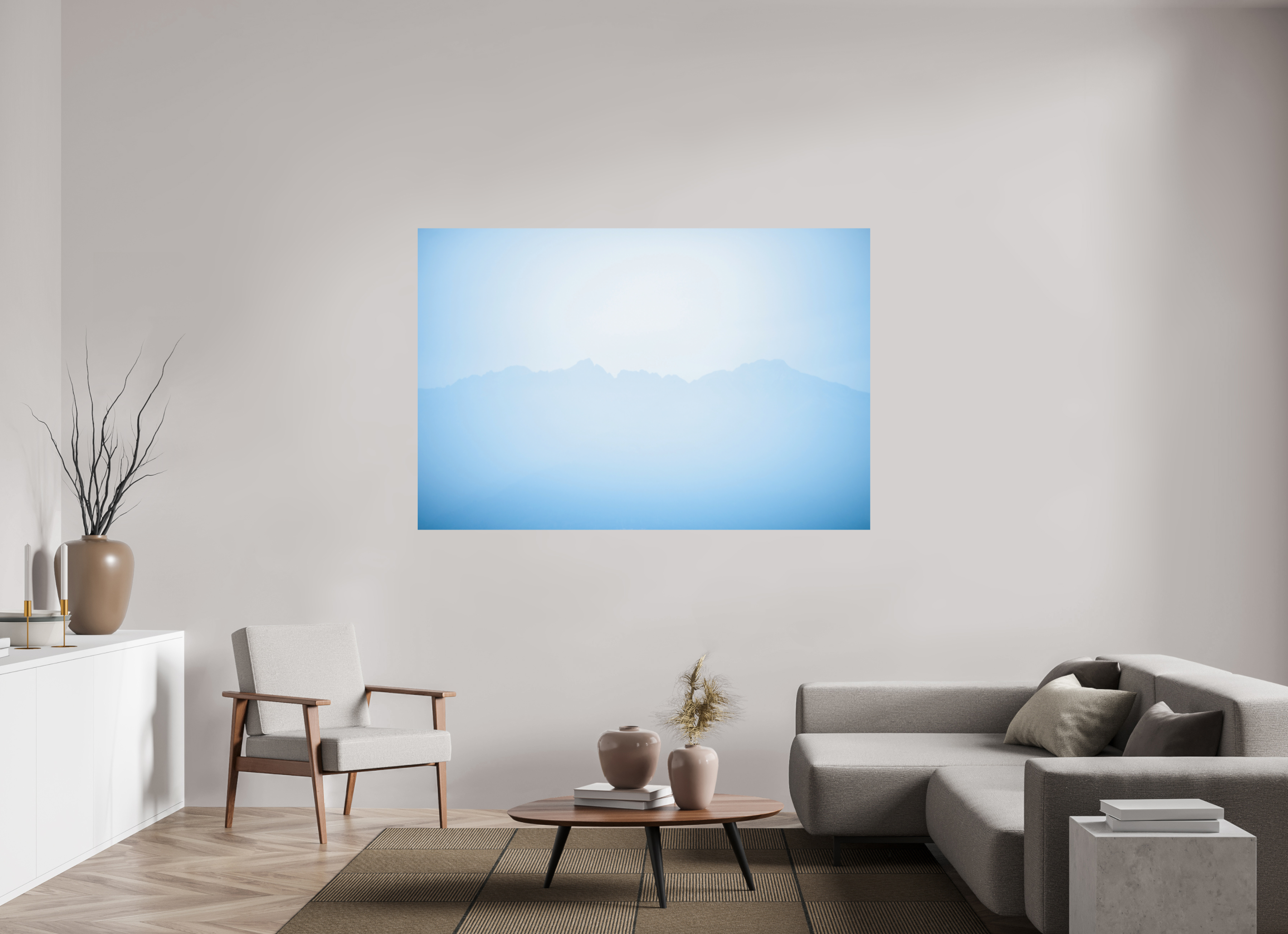 180 x 120 cm, Photo print Matt on Alu Dibond Mountains of Como Lac