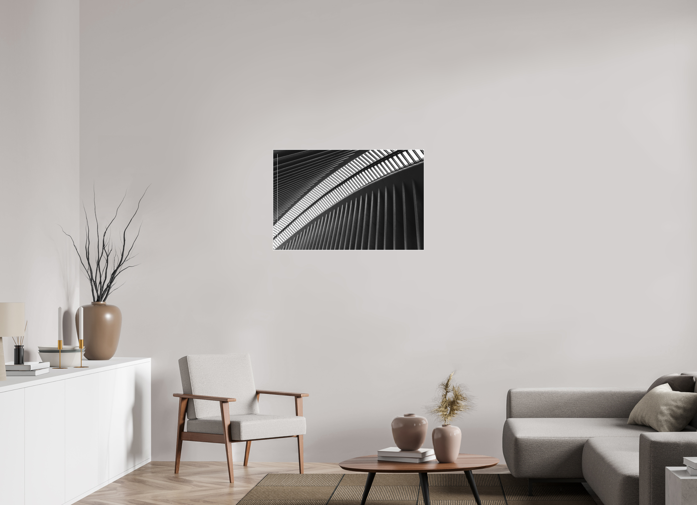 90 x 60 cm, Acrylic matt 2mm - Alu Slime Frame - white Oculus - Ground Zero