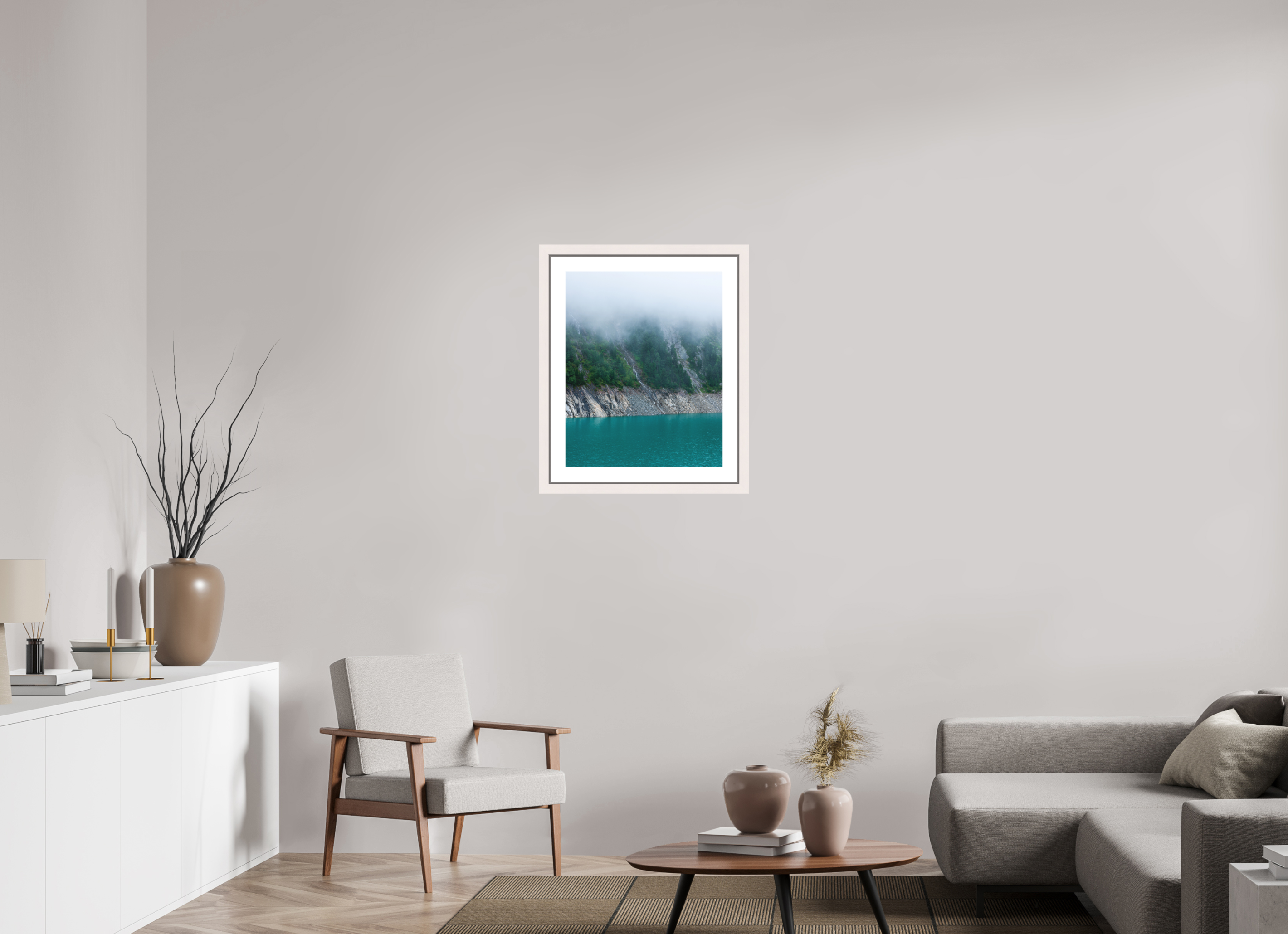 50 x 62,5 cm, Fine Art Print - Infinity Rag Photo 2 - border 5cm- Ame case 31mm - mapple white 4 Layers