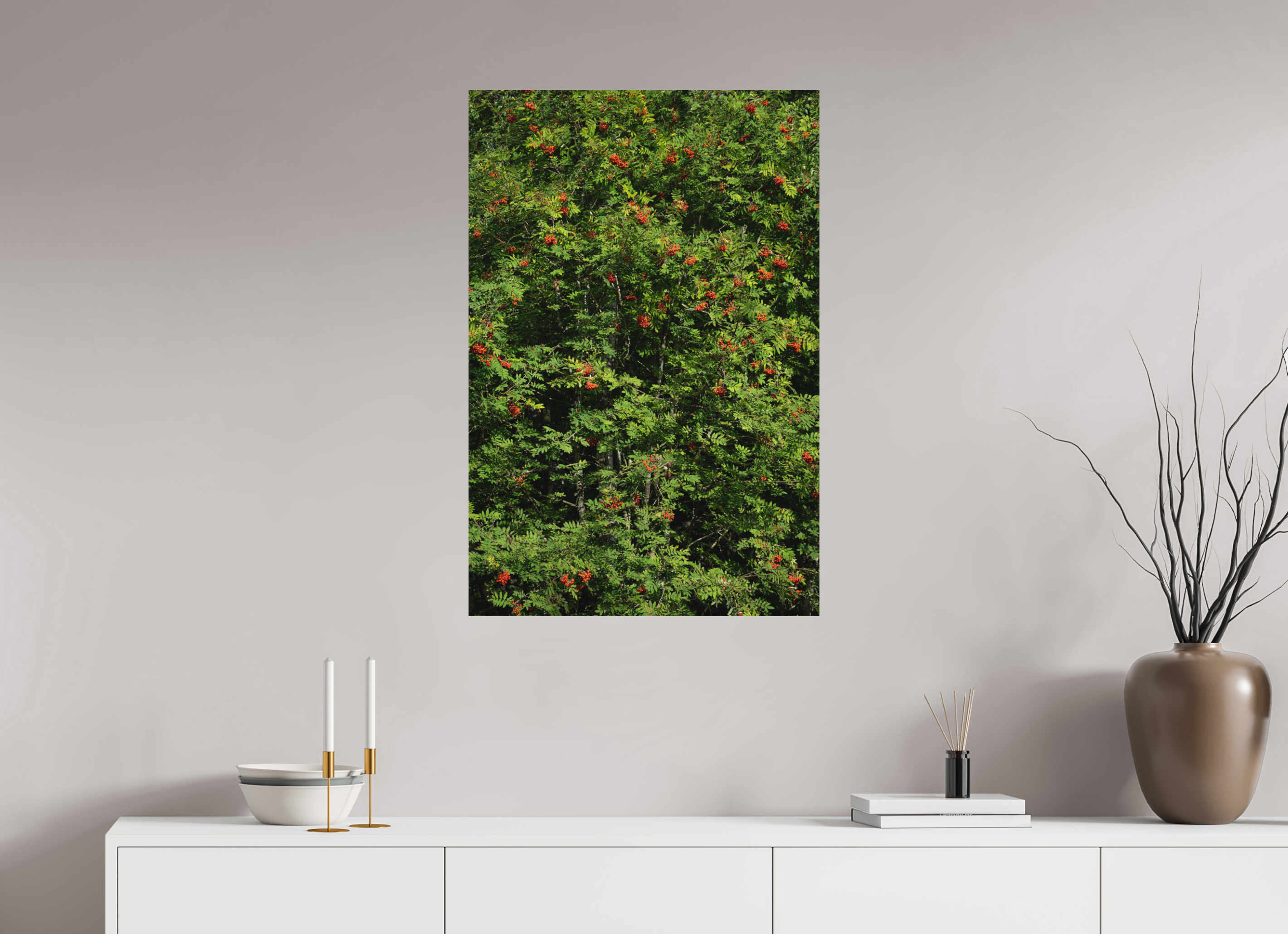 60 x 90 cm, Photo print Matt on Alu Dibond Red Dots