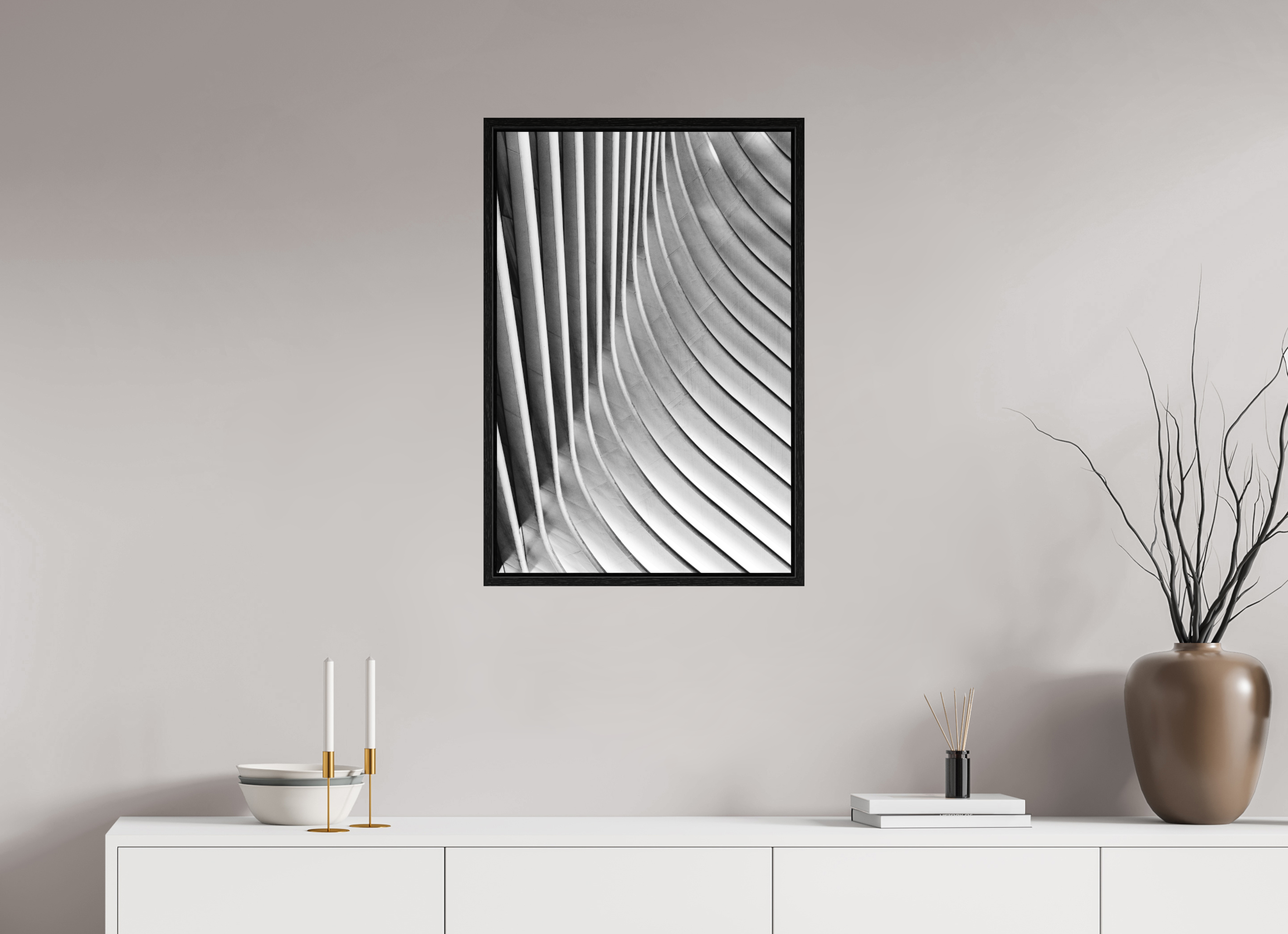50 x 75 cm, Fine Art Print - Infinity Rag Photo 2 - Ame case 15mm - oak black Oculus, Ground Zero Station 3