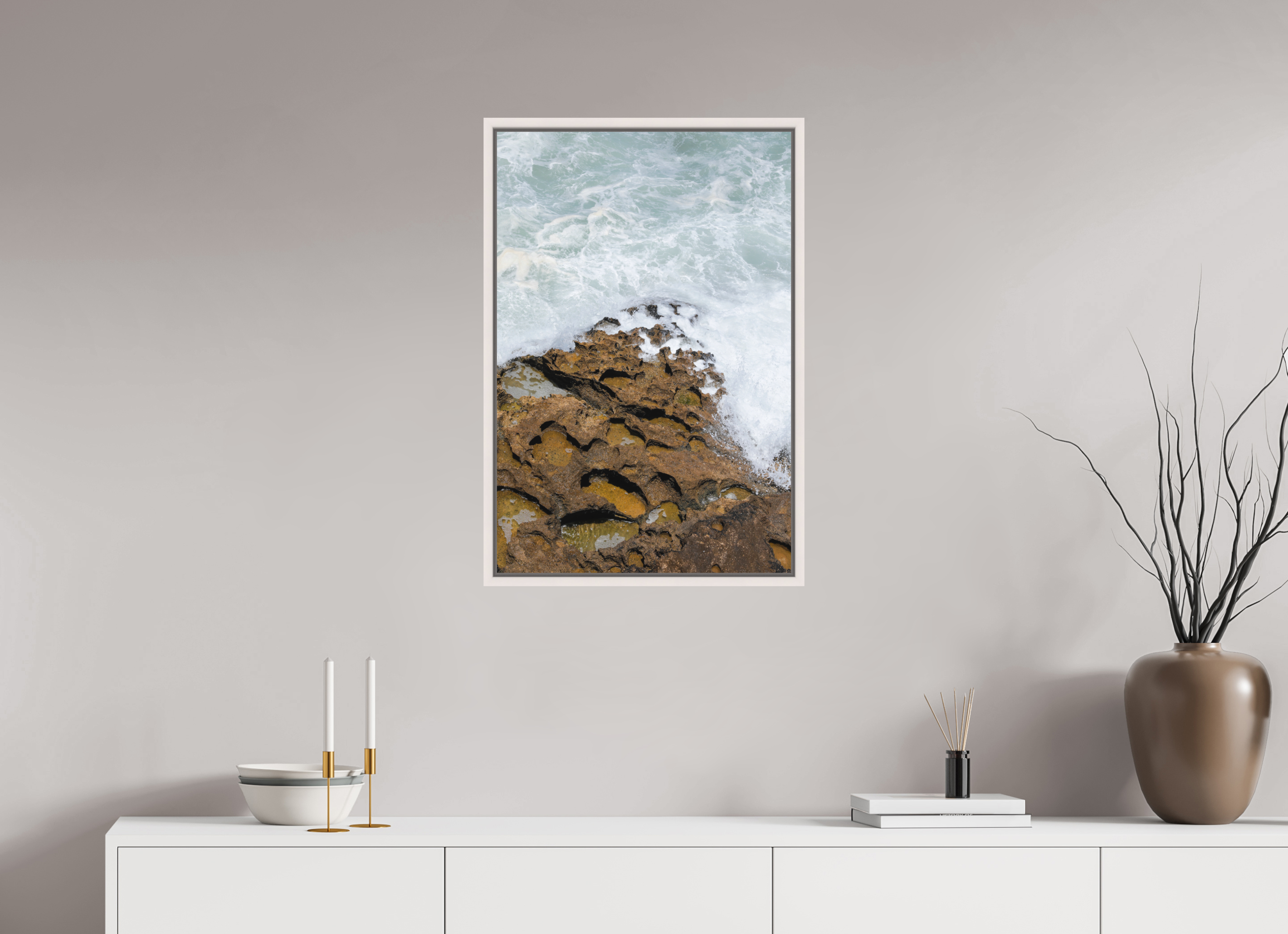 50 x 75 cm, Fine Art Print - Infinity Rag Photo 2 - Ame case 15mm - mapple white Earth & Sea