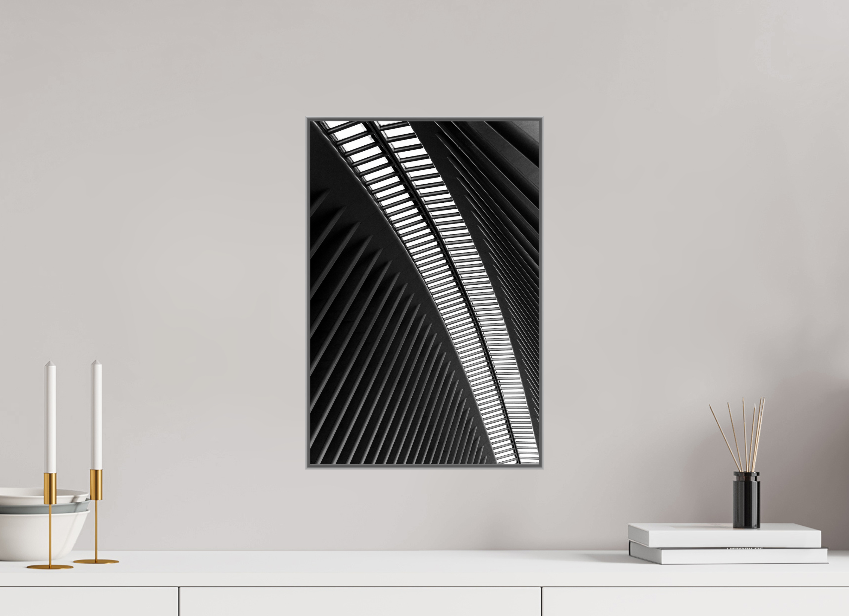 30 x 45 cm, Acrylic glossy 2mm - Alu American case 25mm - silver Ground Zero Station 2