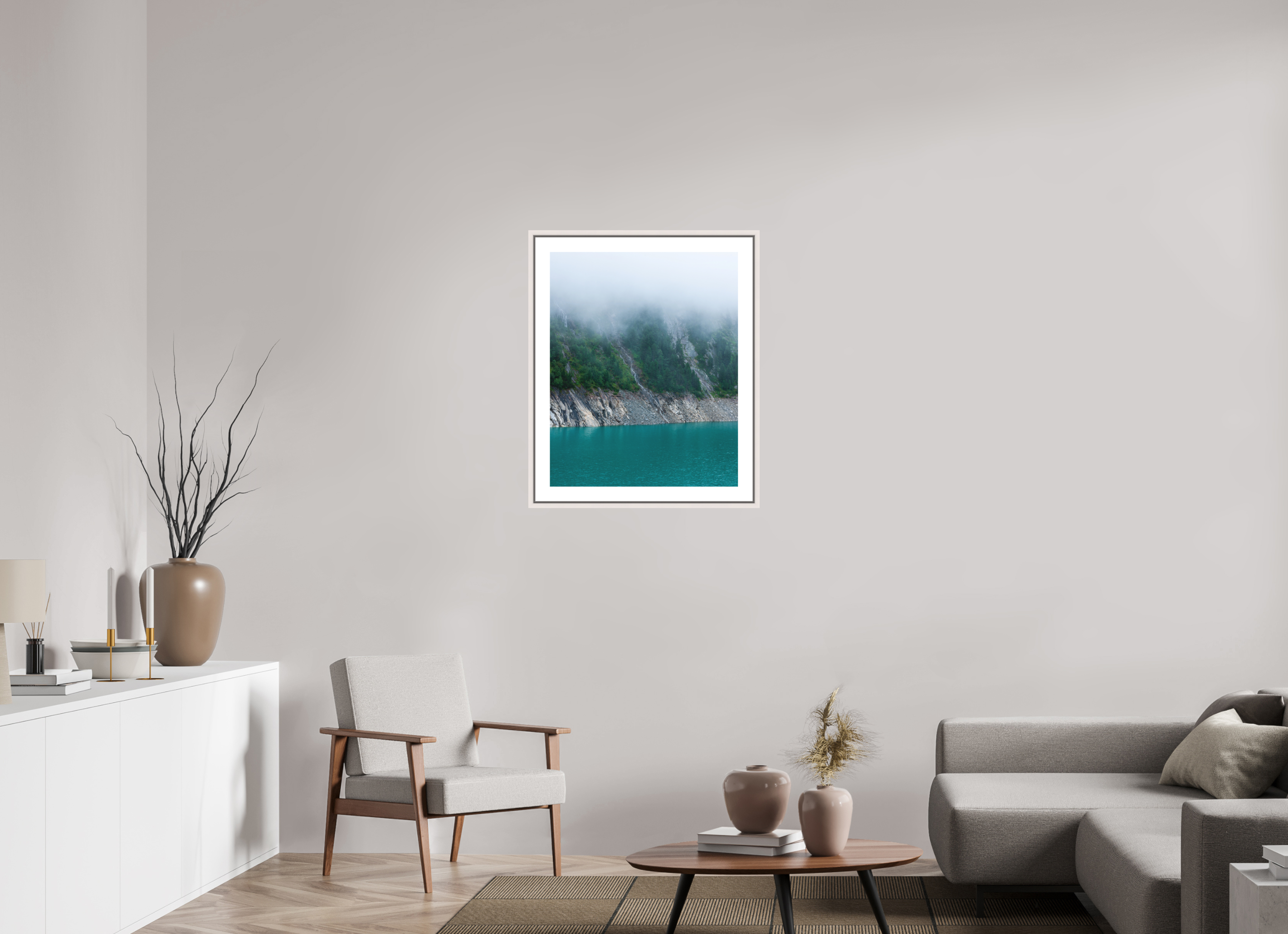 60 x 75 cm, Fine Art Print - Infinity Rag Photo 2 - border 5cm- Ame case 15mm - mapple white 4 Layers