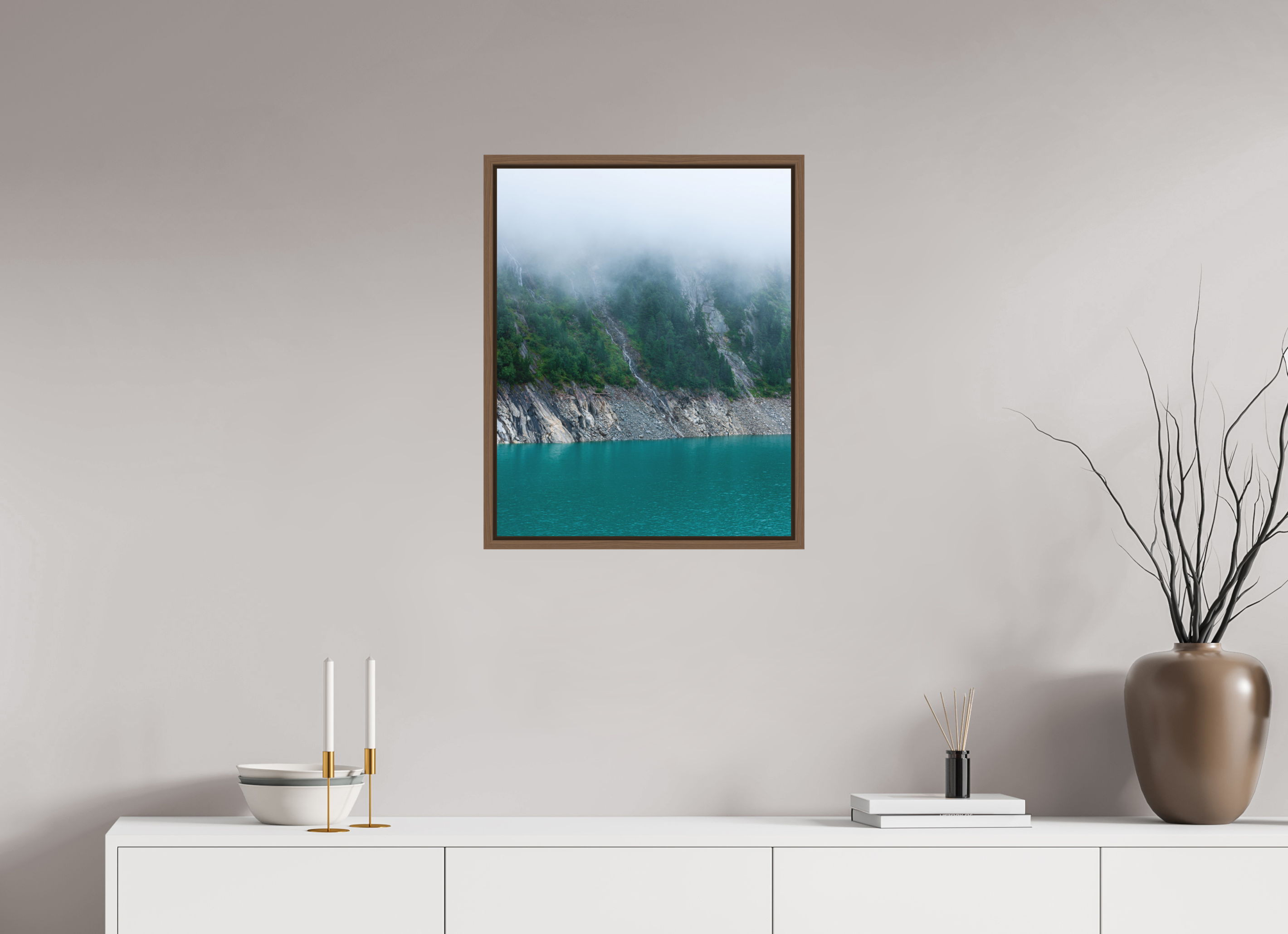 50 x 62,5 cm, Fine Art Print - Infinity Rag Photo 2 - Ame case 15mm - walnut 4 Layers
