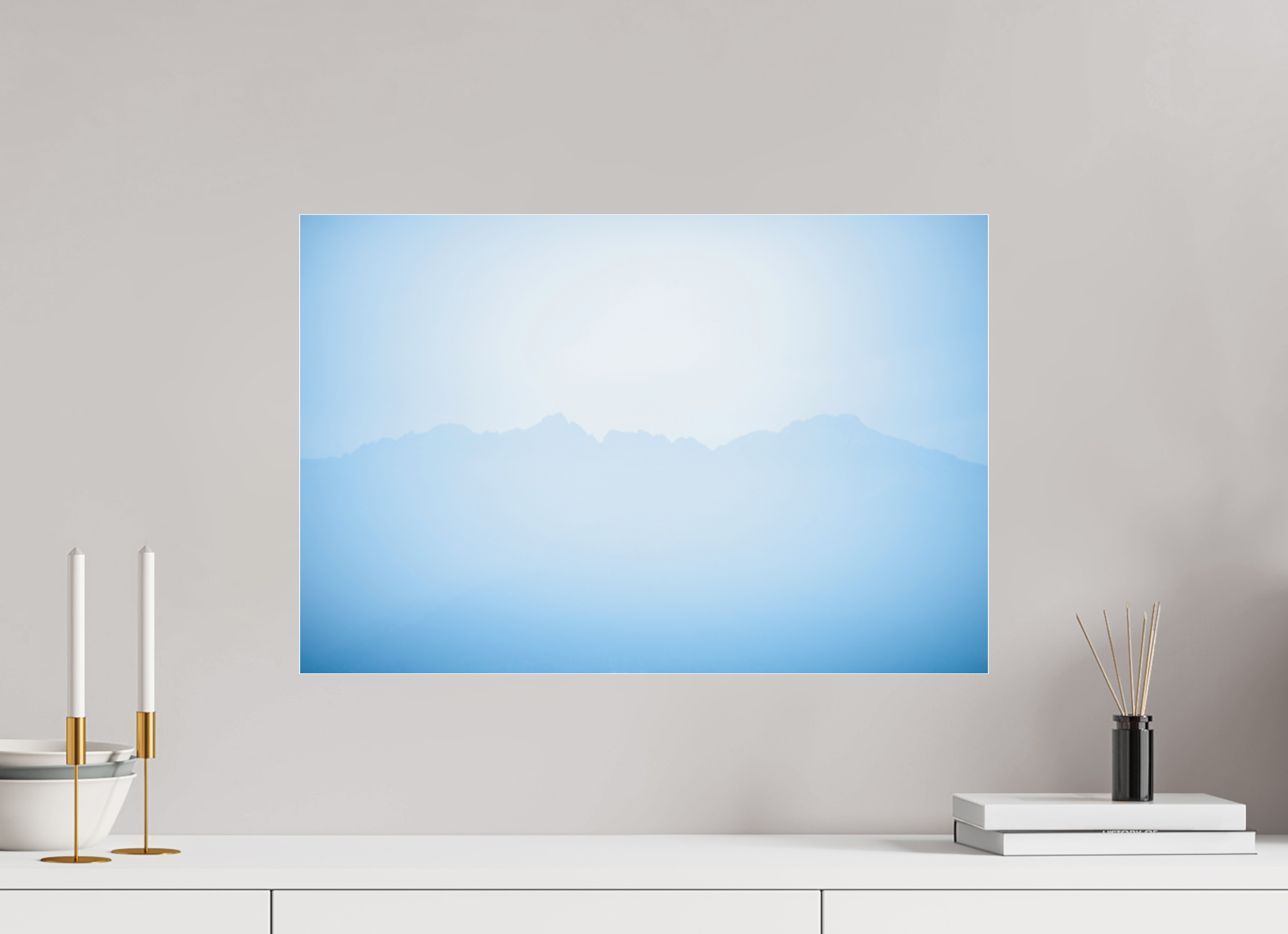 60 x 40 cm, Acrylic glossy 2mm Mountains of Como Lac