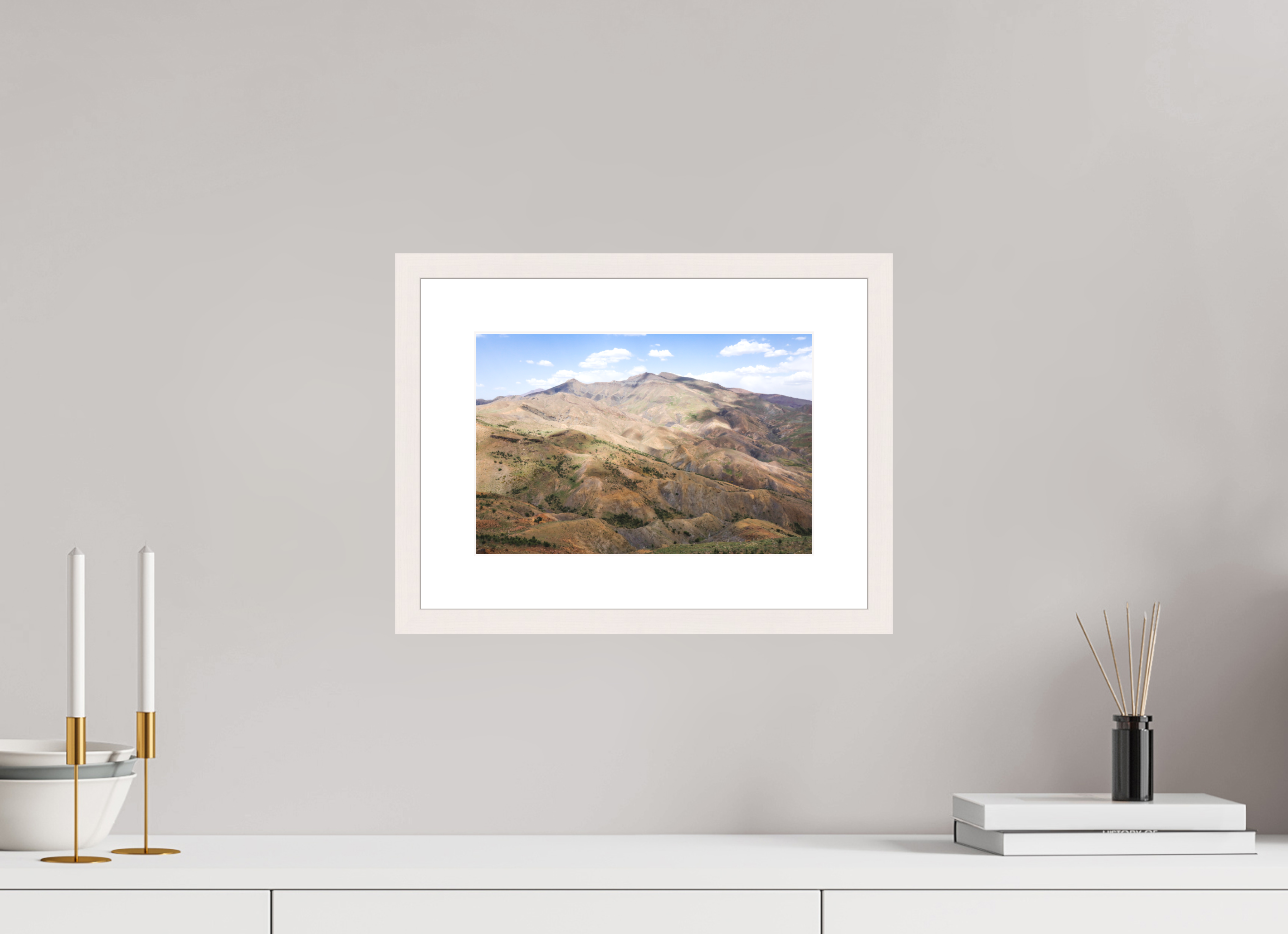 30 x 20 cm, Fine Art Print - Infinity Rag Photo 2 - PP 5cm - Mapple white Frame 20mm Atlas from Marocco