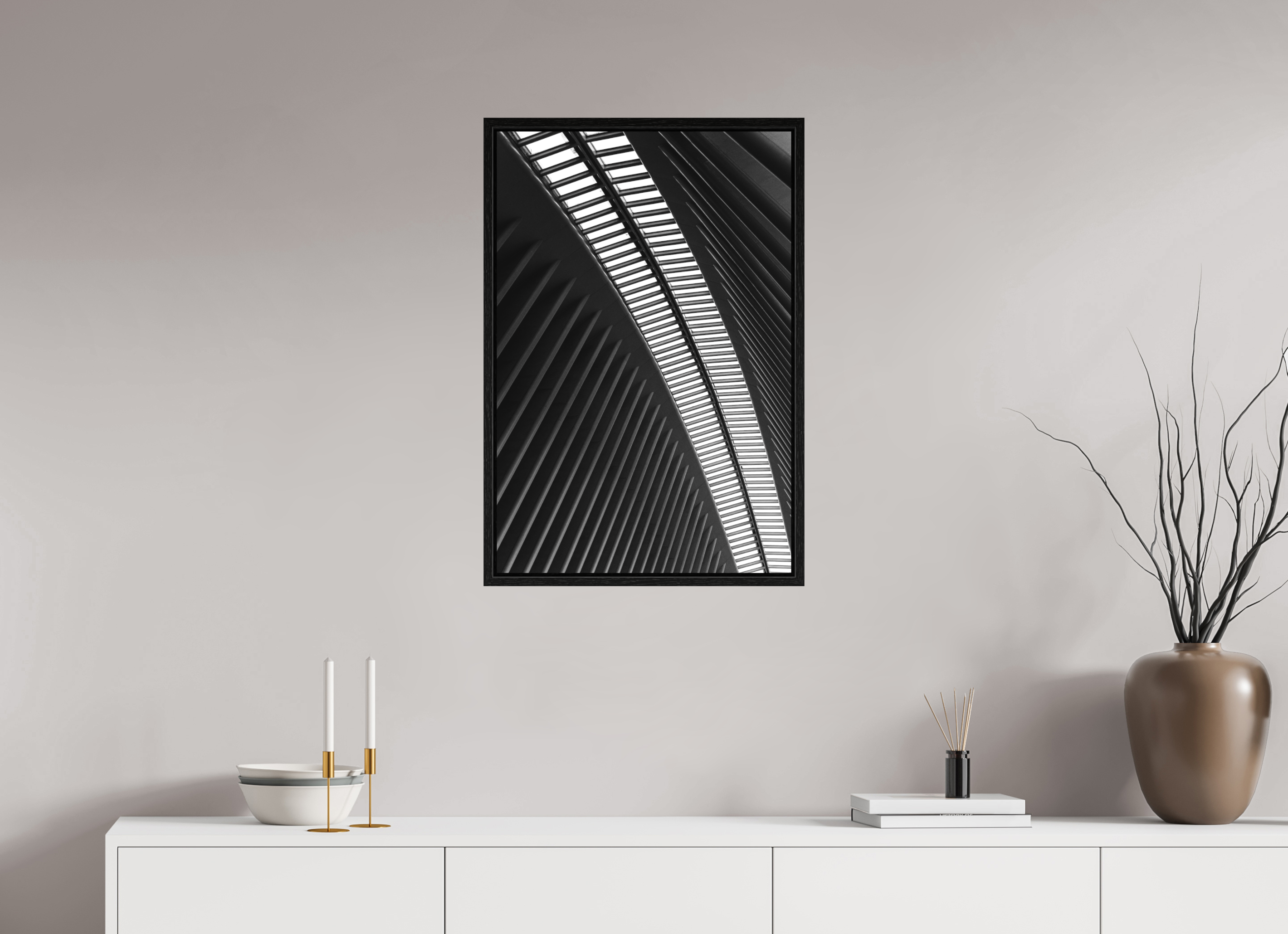50 x 75 cm, Acrylic matt 2mm - American case 15mm - oak black Oculus, Ground Zero Station 3 (Kopie)