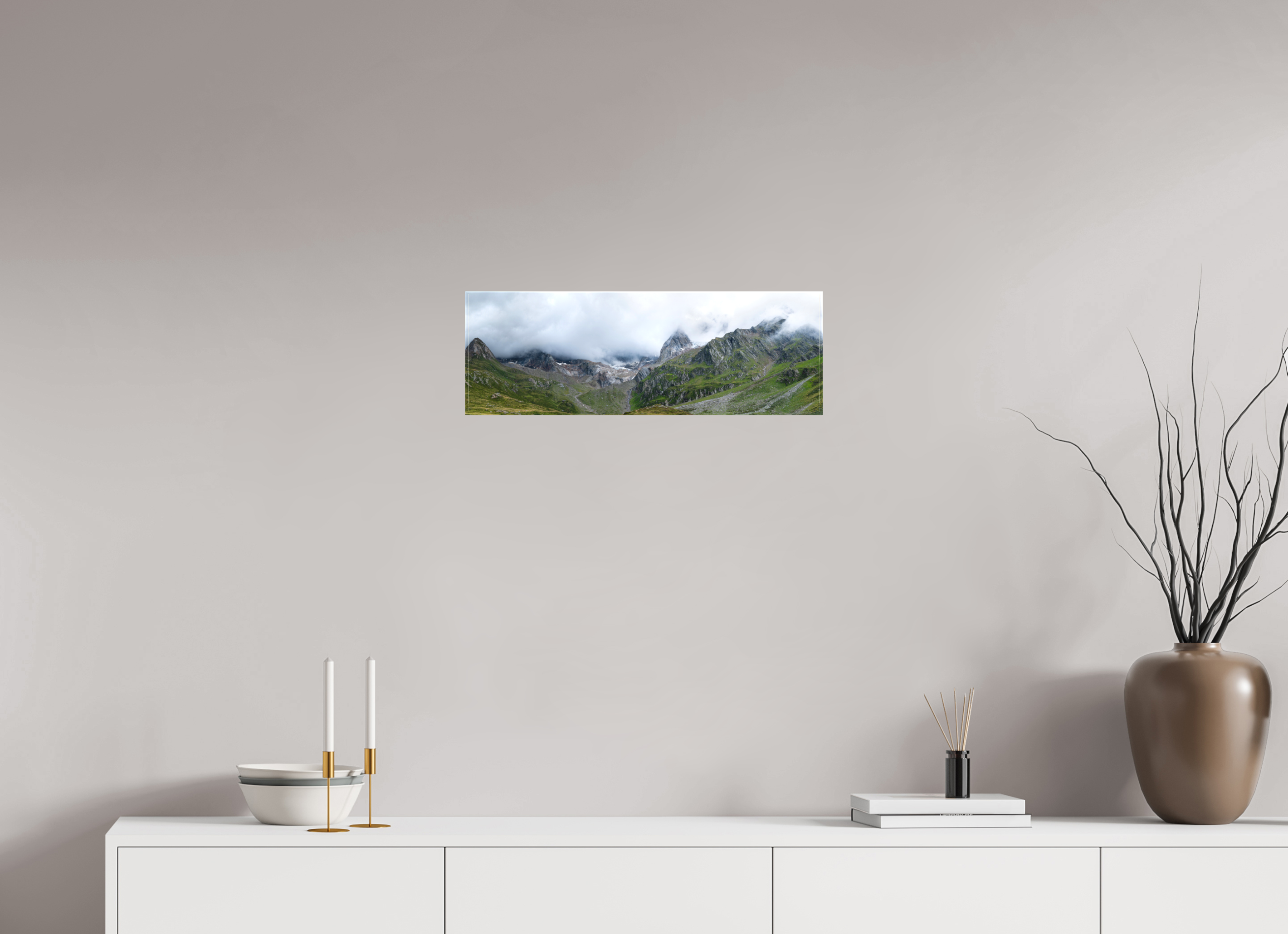 60 x 20 cm, Canvas Matt 20mm South Tyrol 2 - 1x3