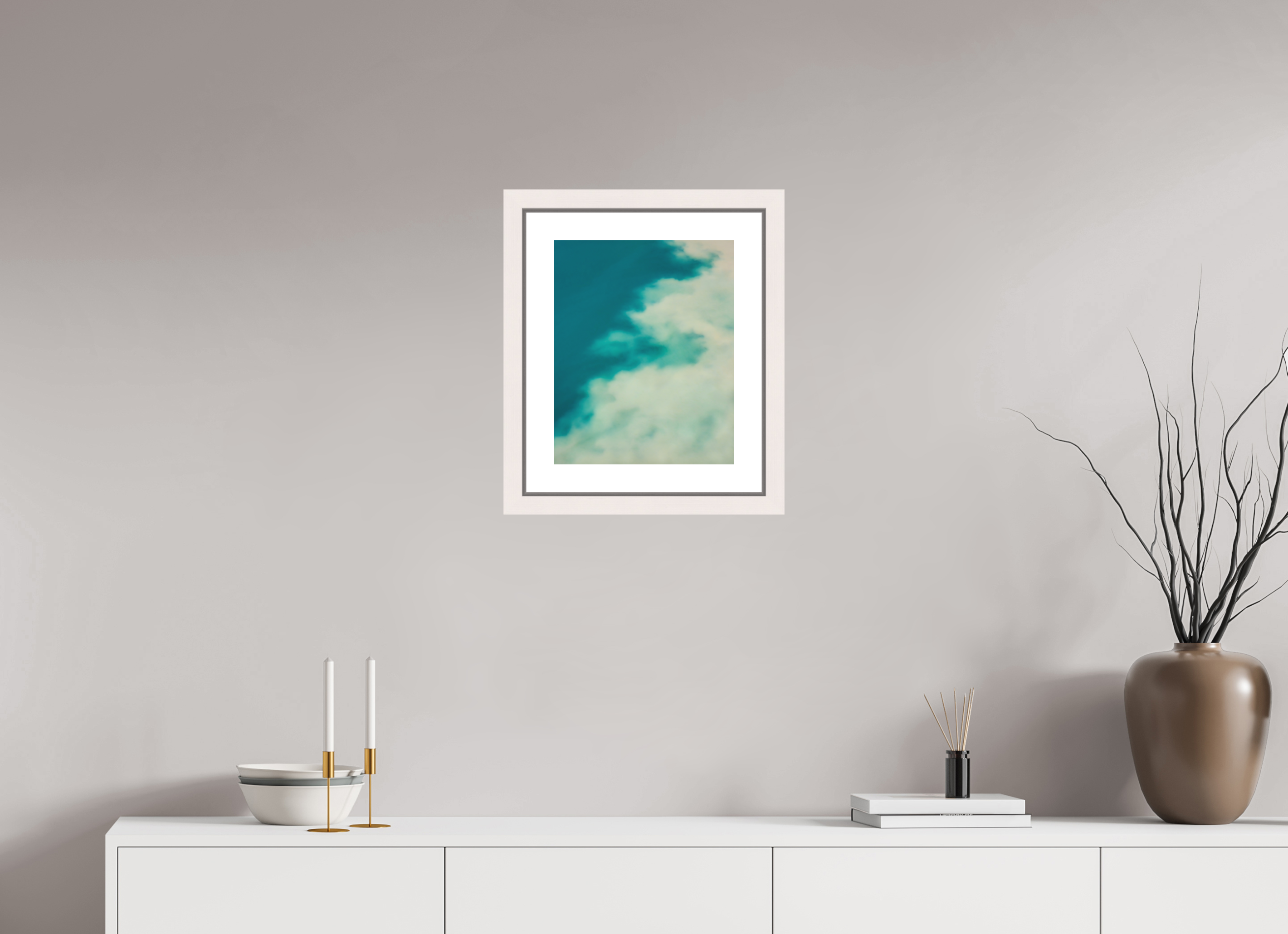 30 x 37,5 cm, Fine Art Print - Infinity Rag Photo 2 - border 5cm- Ame case 31mm - mapple white Mingle