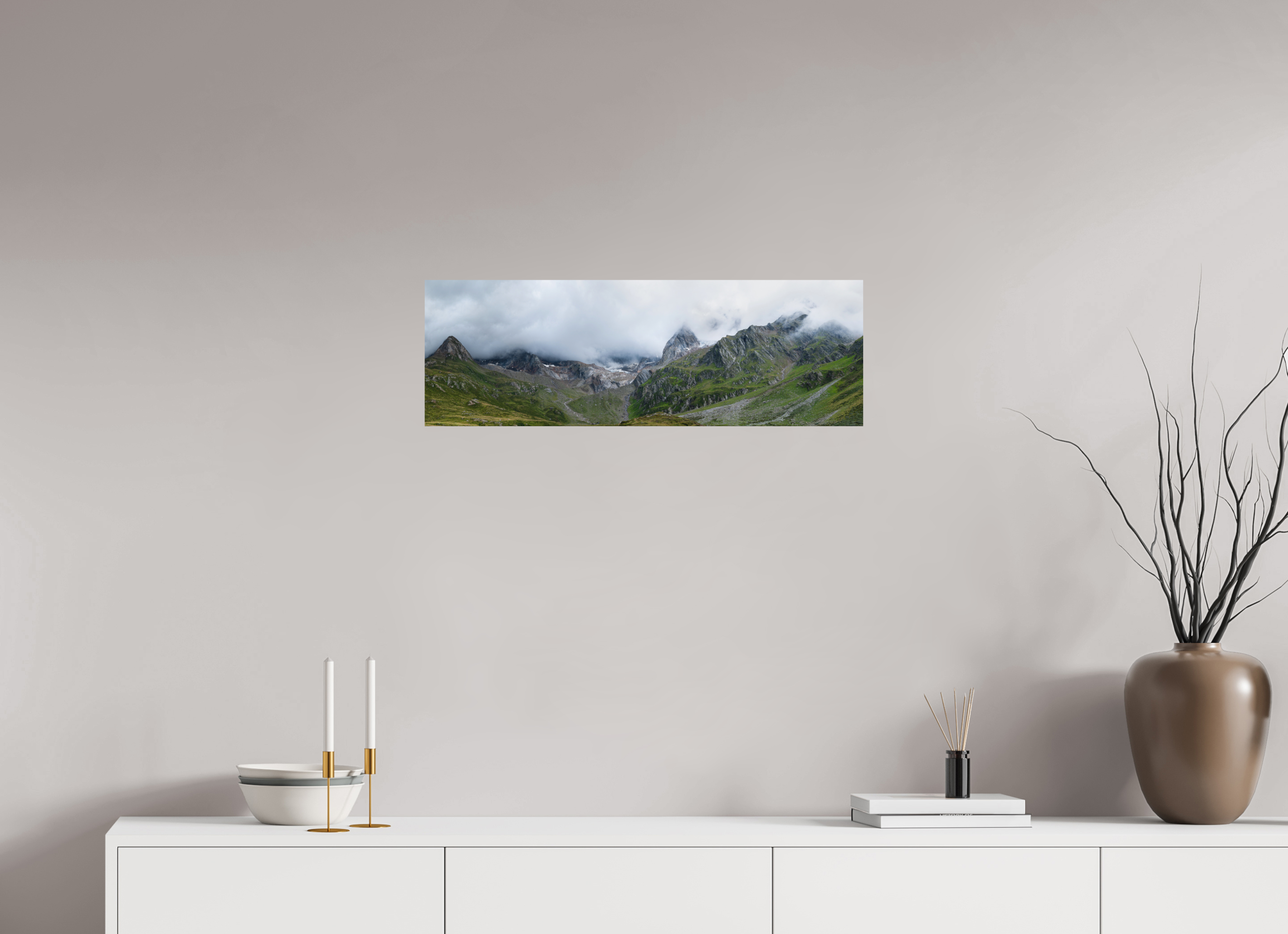 75 x 25 cm, Fine Art Print - Infinity Rag Photo 2 - on Alu Dibond South Tyrol 1x3
