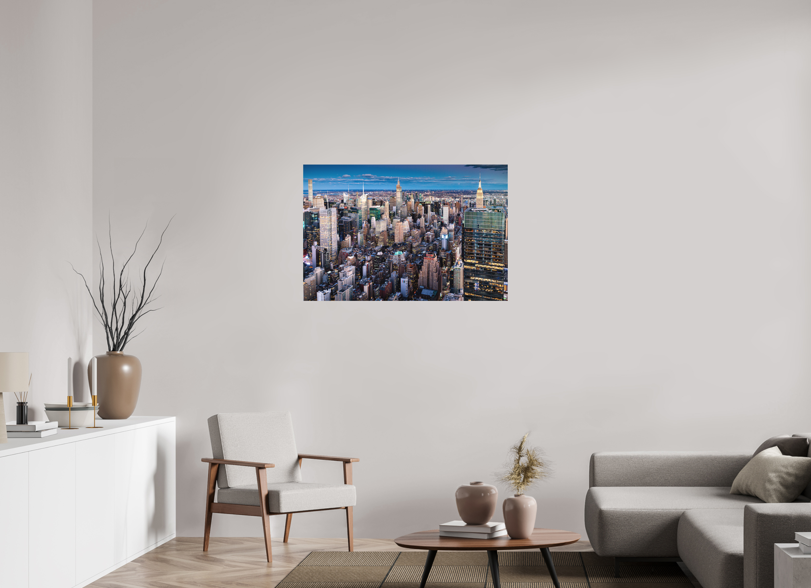105 x 70 cm, Photo print Matt on Alu Dibond NYC by night 2
