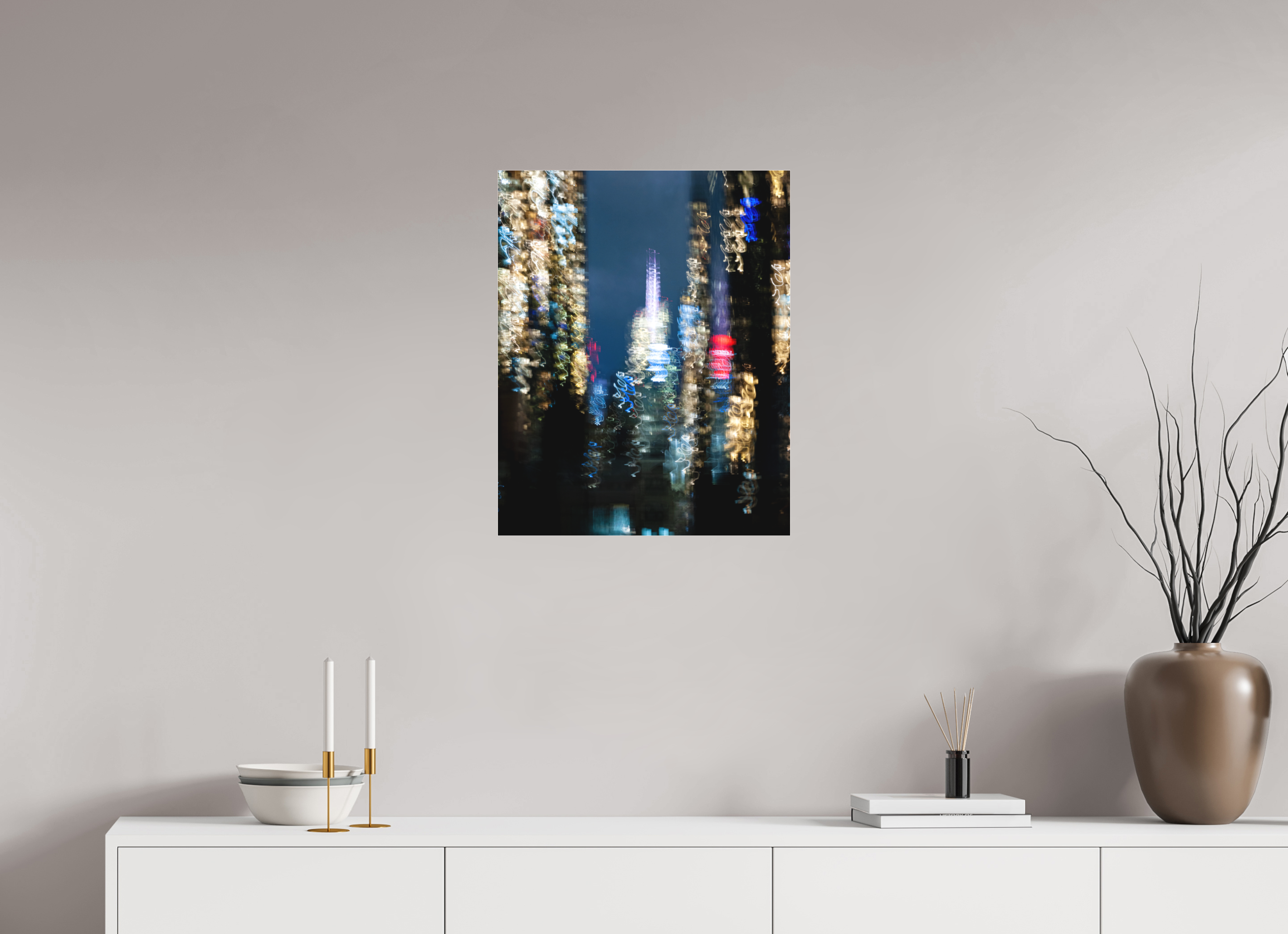 50 x 62,5 cm, Acrylic Matt 2mm NYC by night