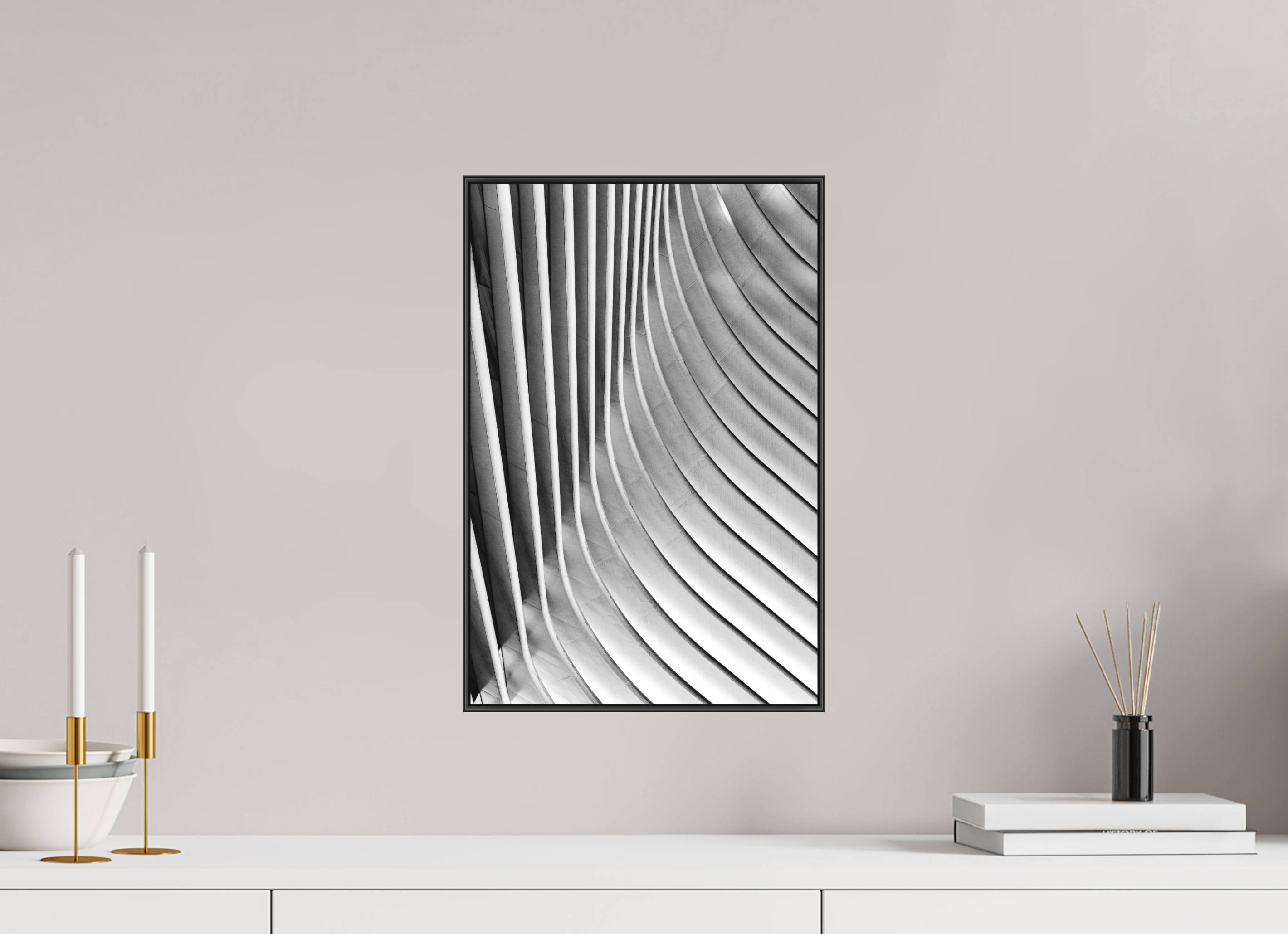 30 x 45 cm, Acrylic matt 2mm - Alu American case 25mm - black Oculus, Ground Zero Station 3