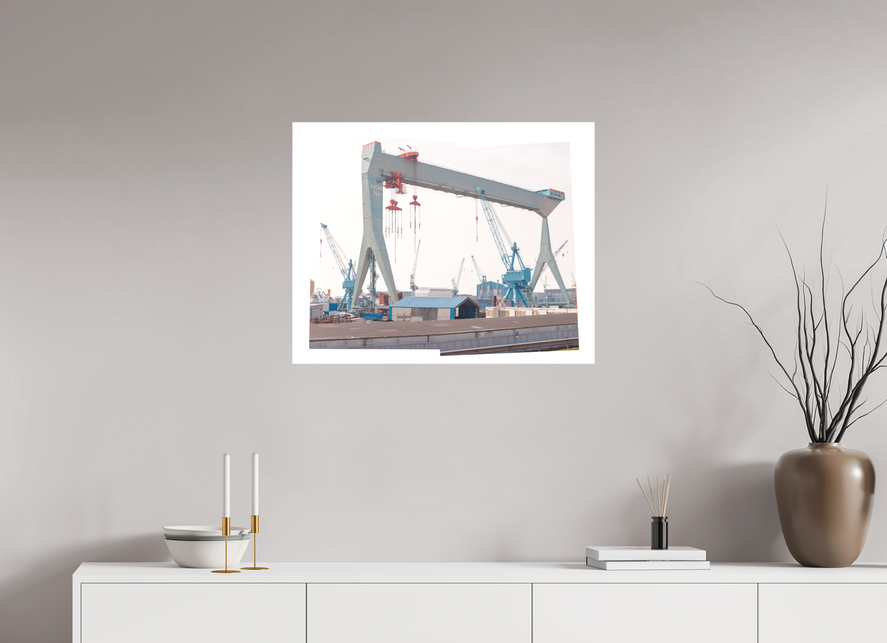 75 x 60 cm, Acrylic Matt 2mm Jocho_Portalkran_Hamburg