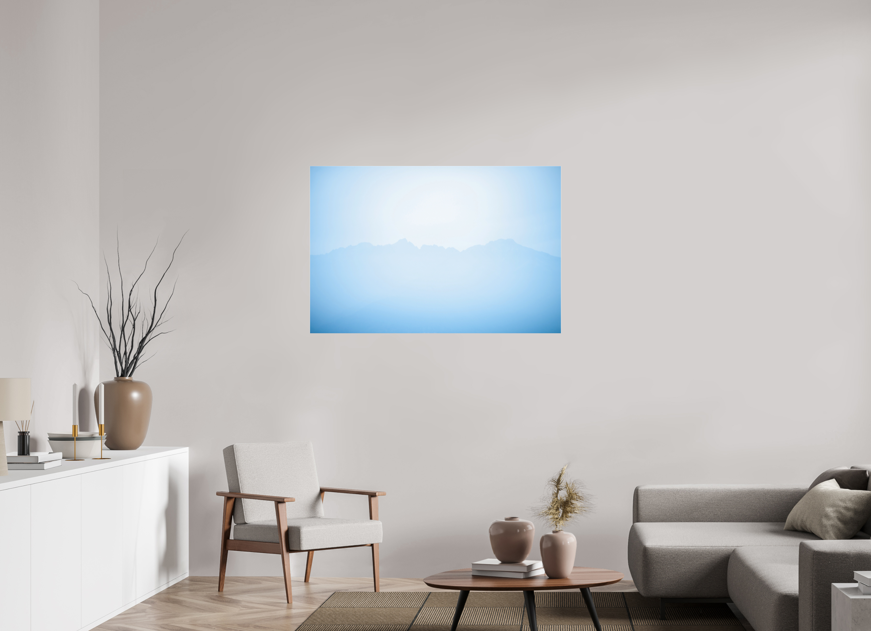 120 x 80 cm, Acrylic Matt 2mm Mountains of Como Lac