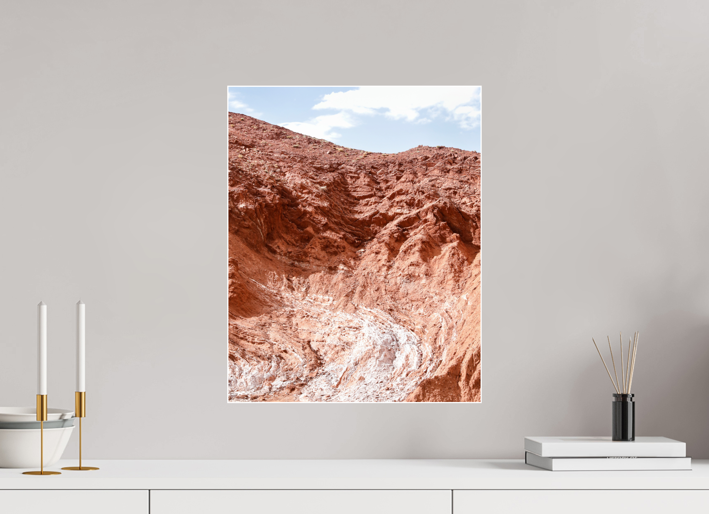 40 x 50 cm, Acrylic glossy 2mm - Alu Slime Frame - white Atlas, Marocco 3