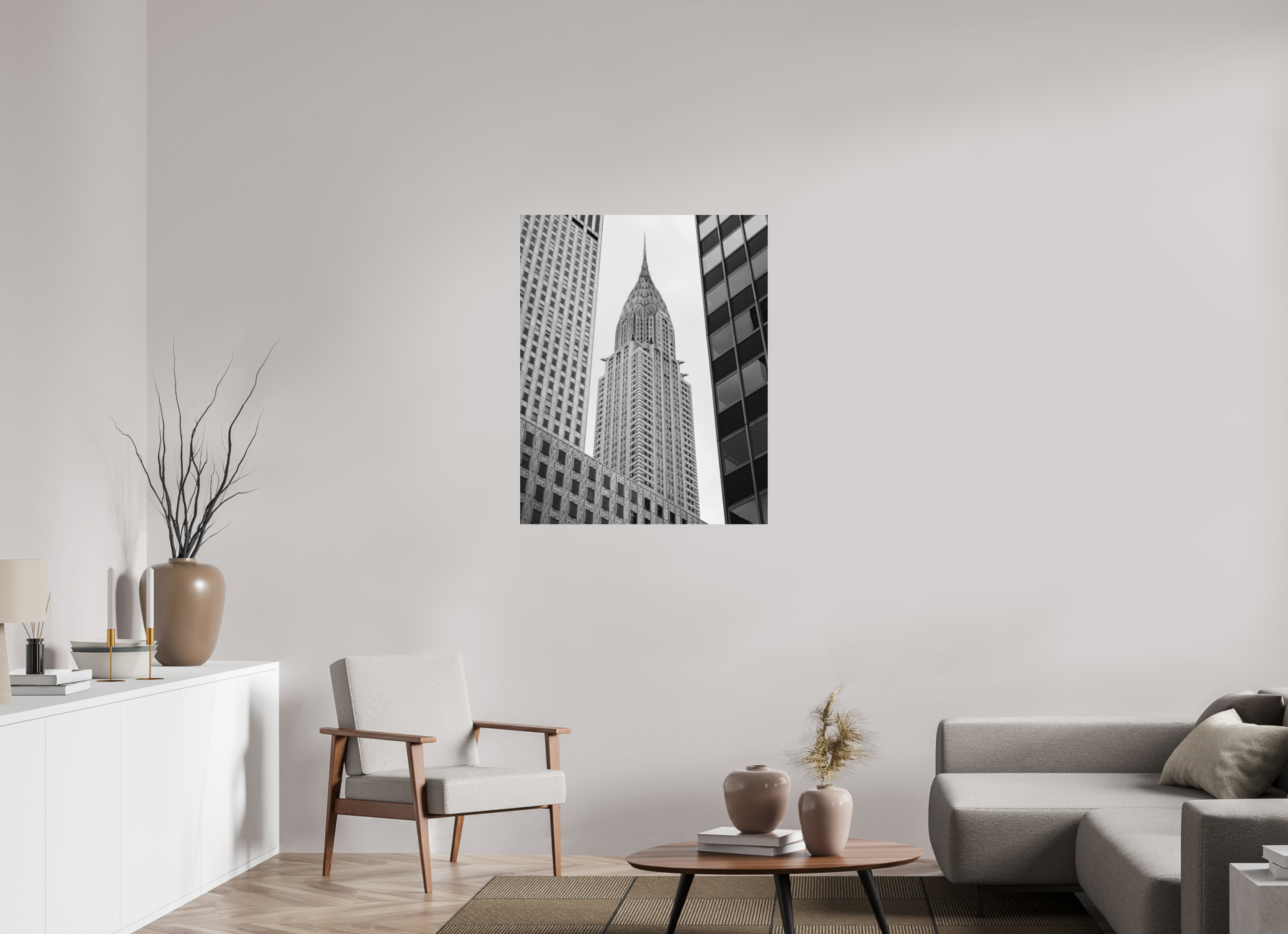 80 x 100 cm, Photo print Matt on Alu Dibond Chrysler Building