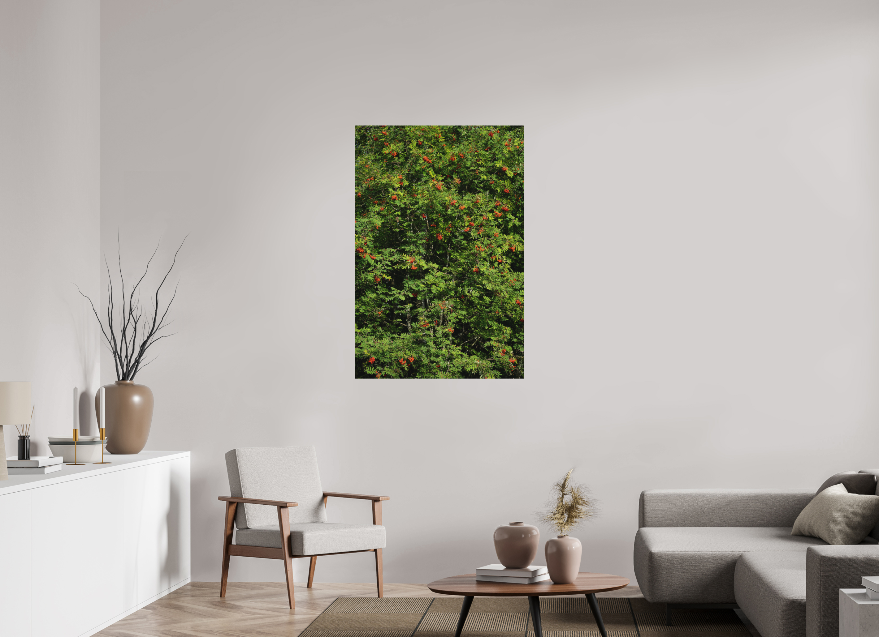 80 x 120 cm, Photo print Matt on Alu Dibond Red Dots