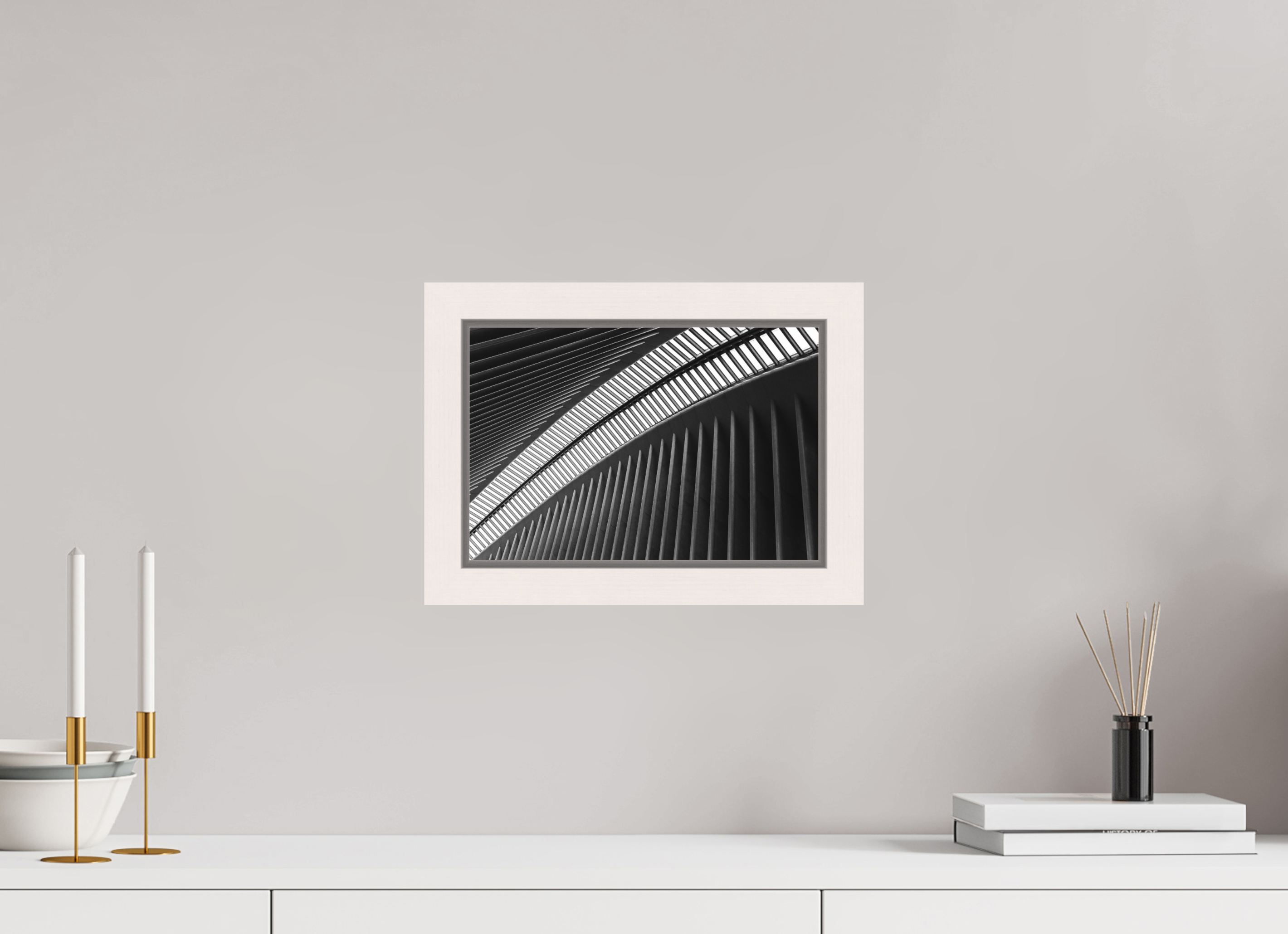 30 x 20 cm, Acrylic matt 2mm - American case 31mm - mapple white Oculus - Ground Zero