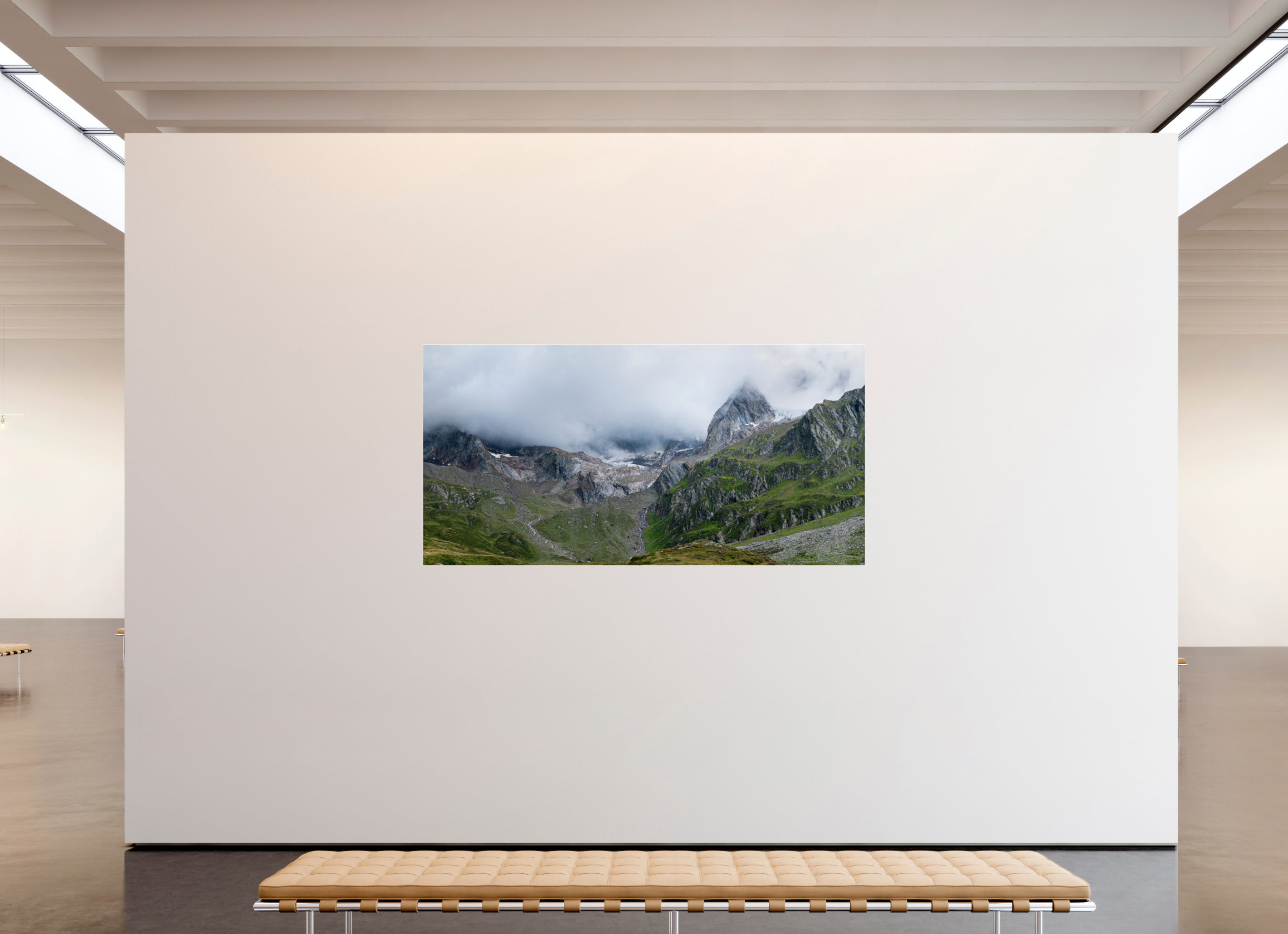 220 x 110 cm, Acrylic glossy 2mm - Alu Slime Frame - white South Tyrol 1/2