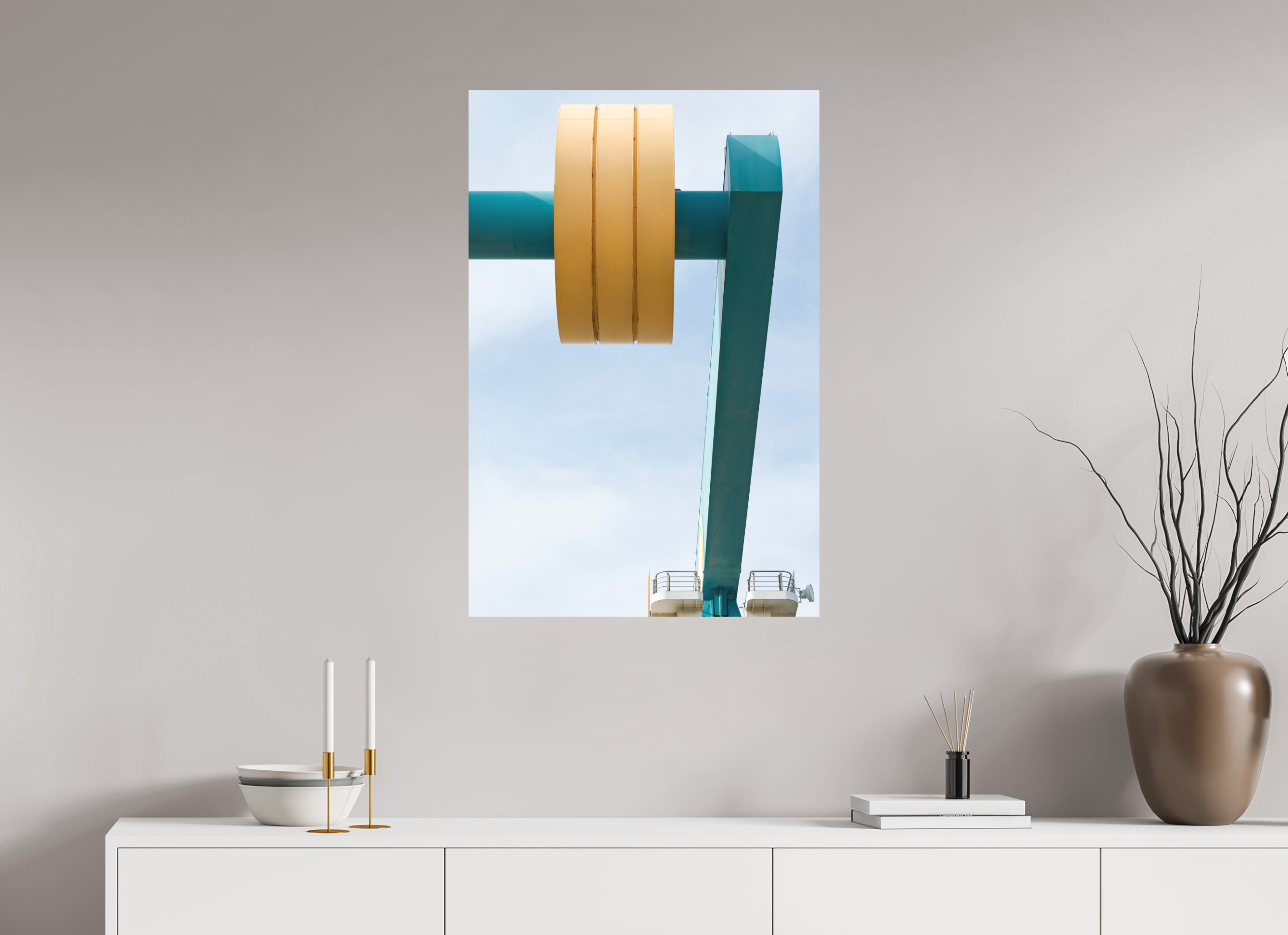 60 x 90 cm, Photo print Matt on Alu Dibond Counterweight