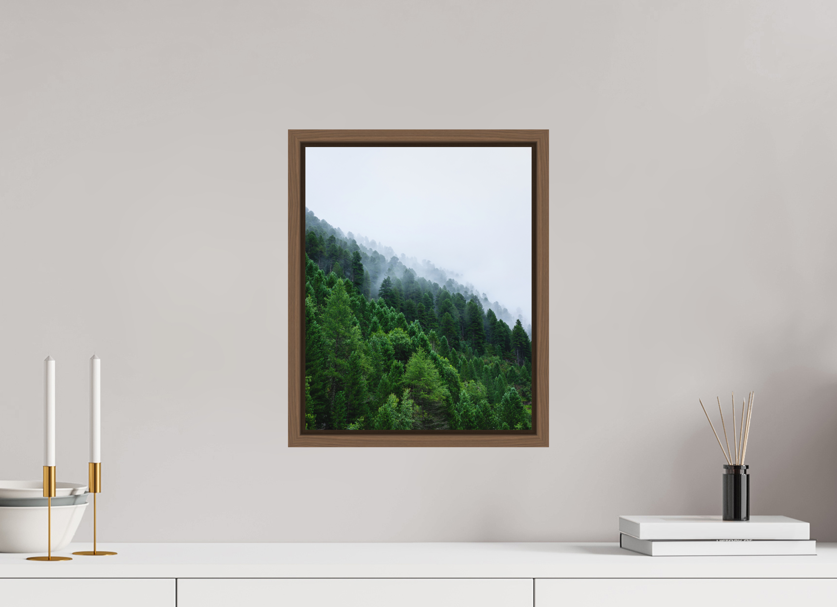 30 x 37,5 cm, Fine Art Print - Infinity Rag Photo 2 - Ame case 15mm - walnut Trees lined slope