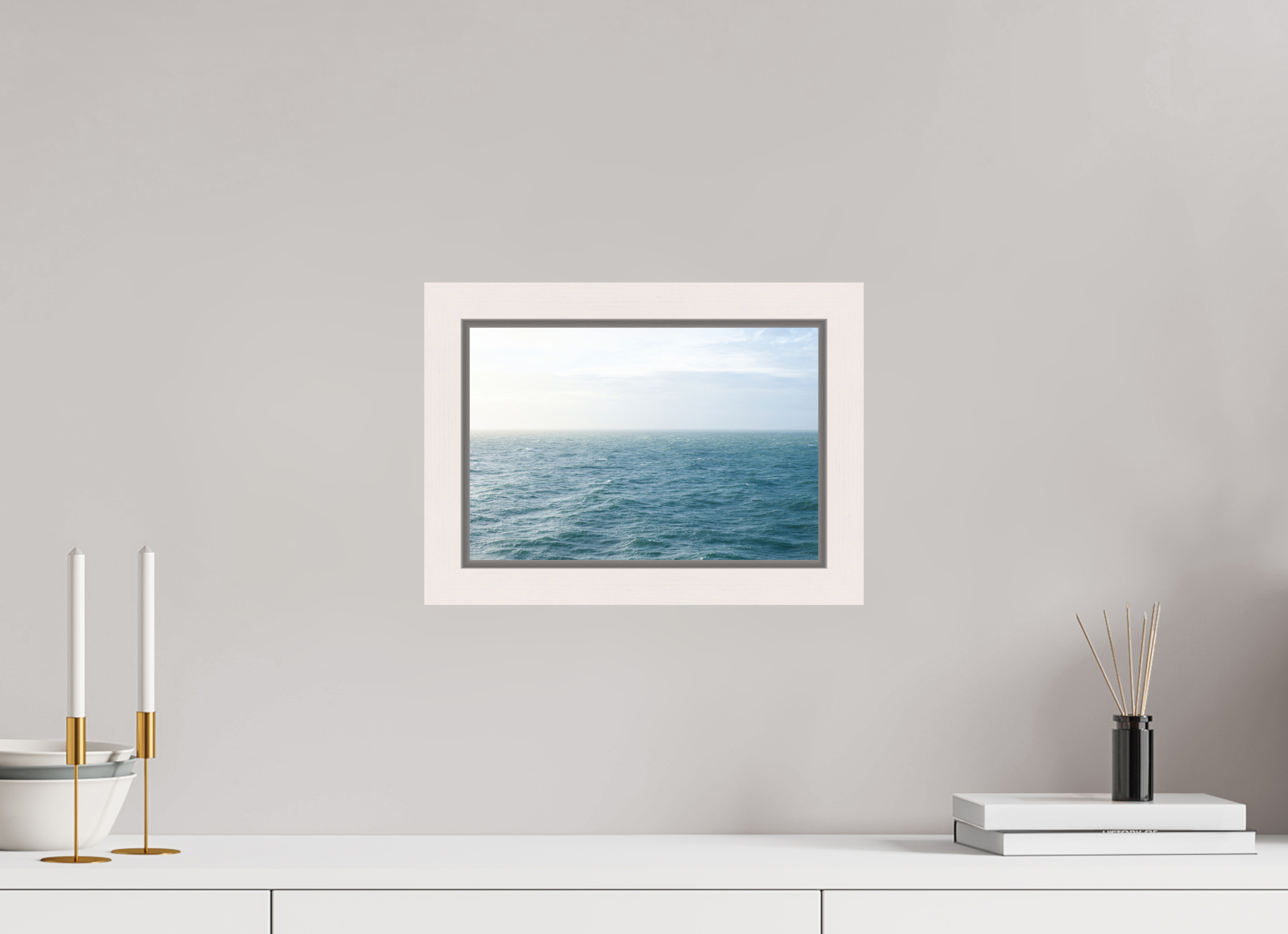 30 x 20 cm, Fine Art Print - Infinity Rag Photo 2 - Ame case 31mm - mapple white North Sea