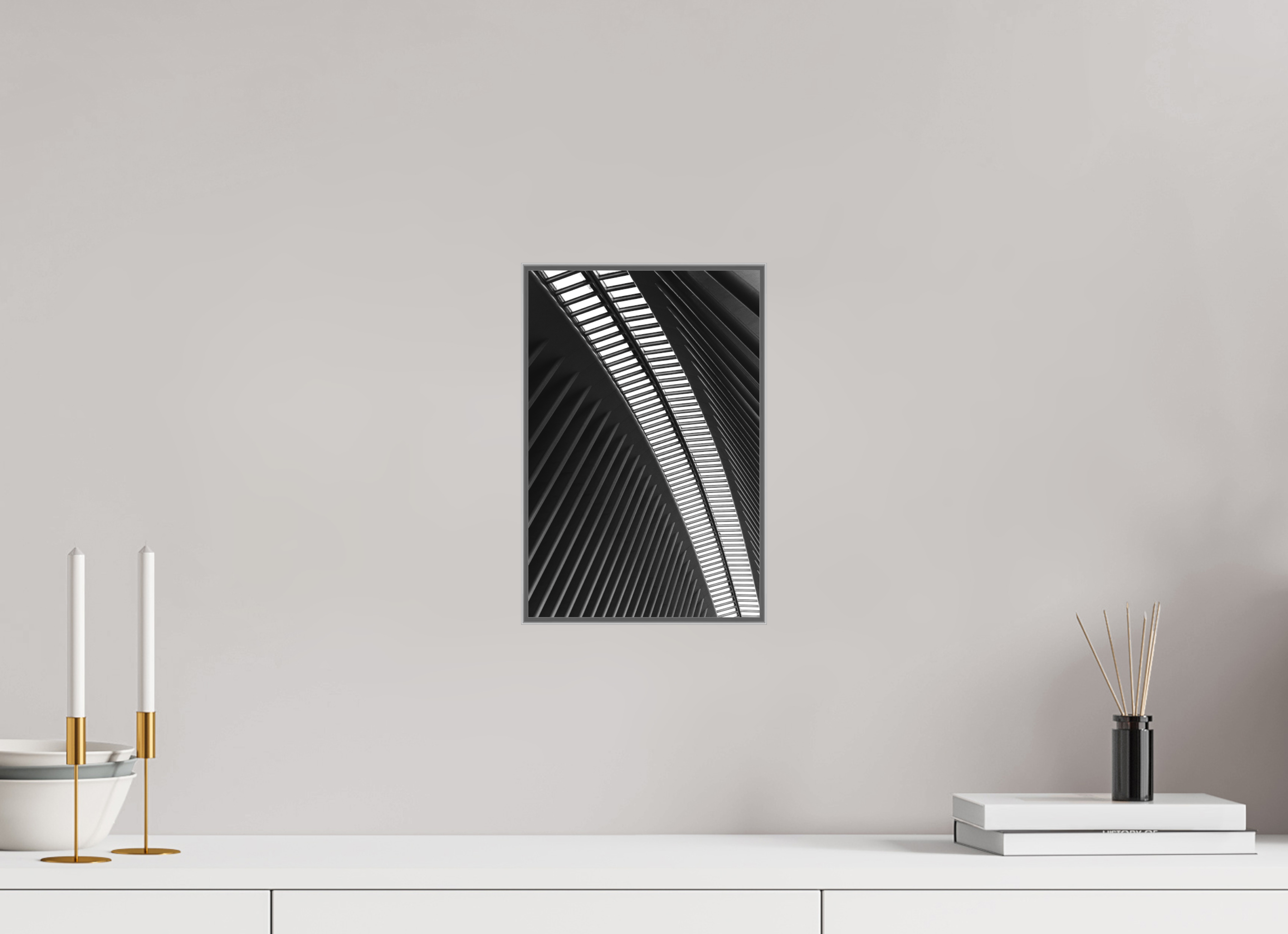 20 x 30 cm, Acrylic matt 2mm - Alu American case 25mm - silver Ground Zero Station 2