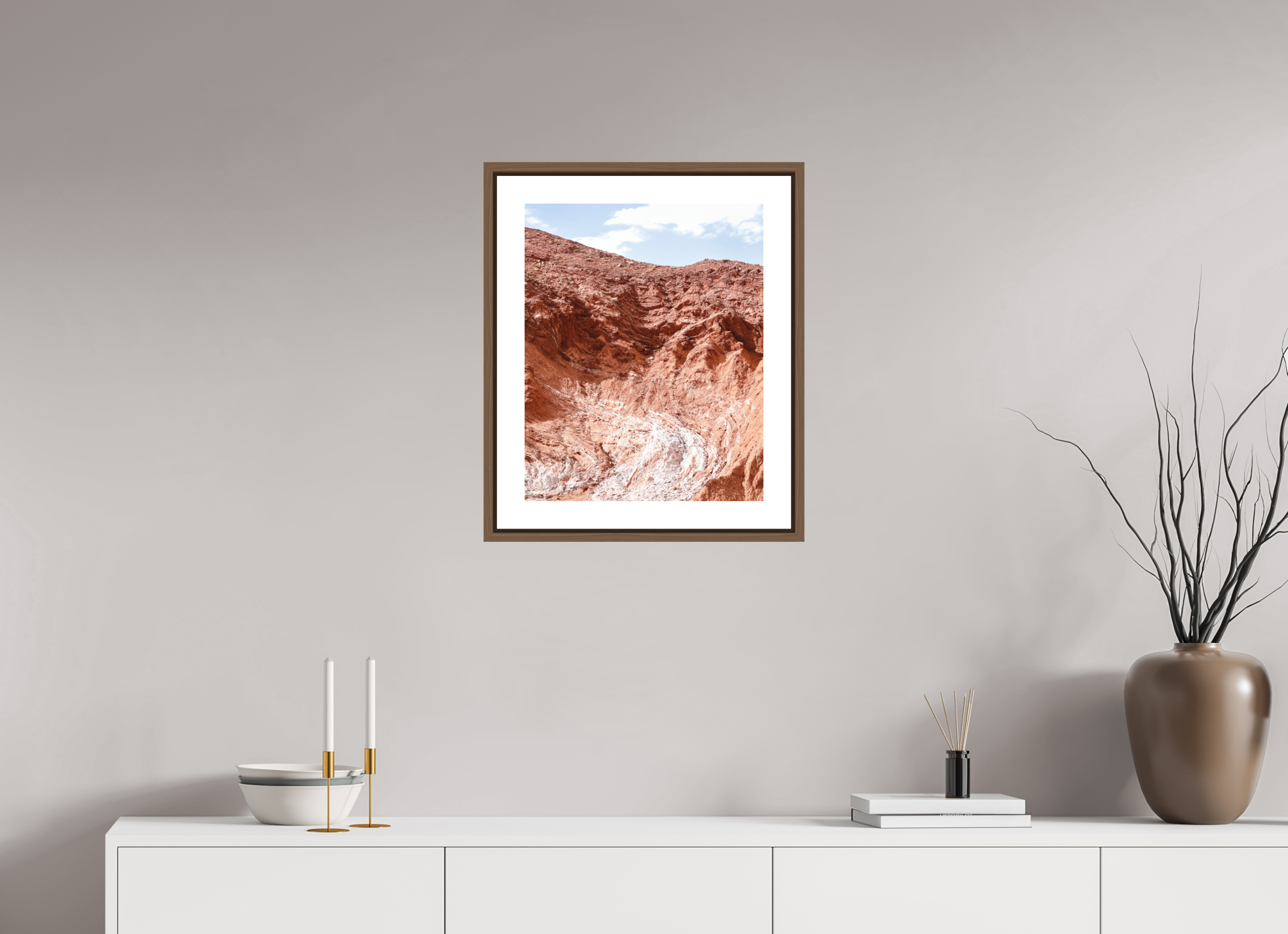 40 x 50 cm, Fine Art Print - Infinity Rag Photo 2 - border 5cm- Ame case 15mm - walnut Atlas, Marocco 3