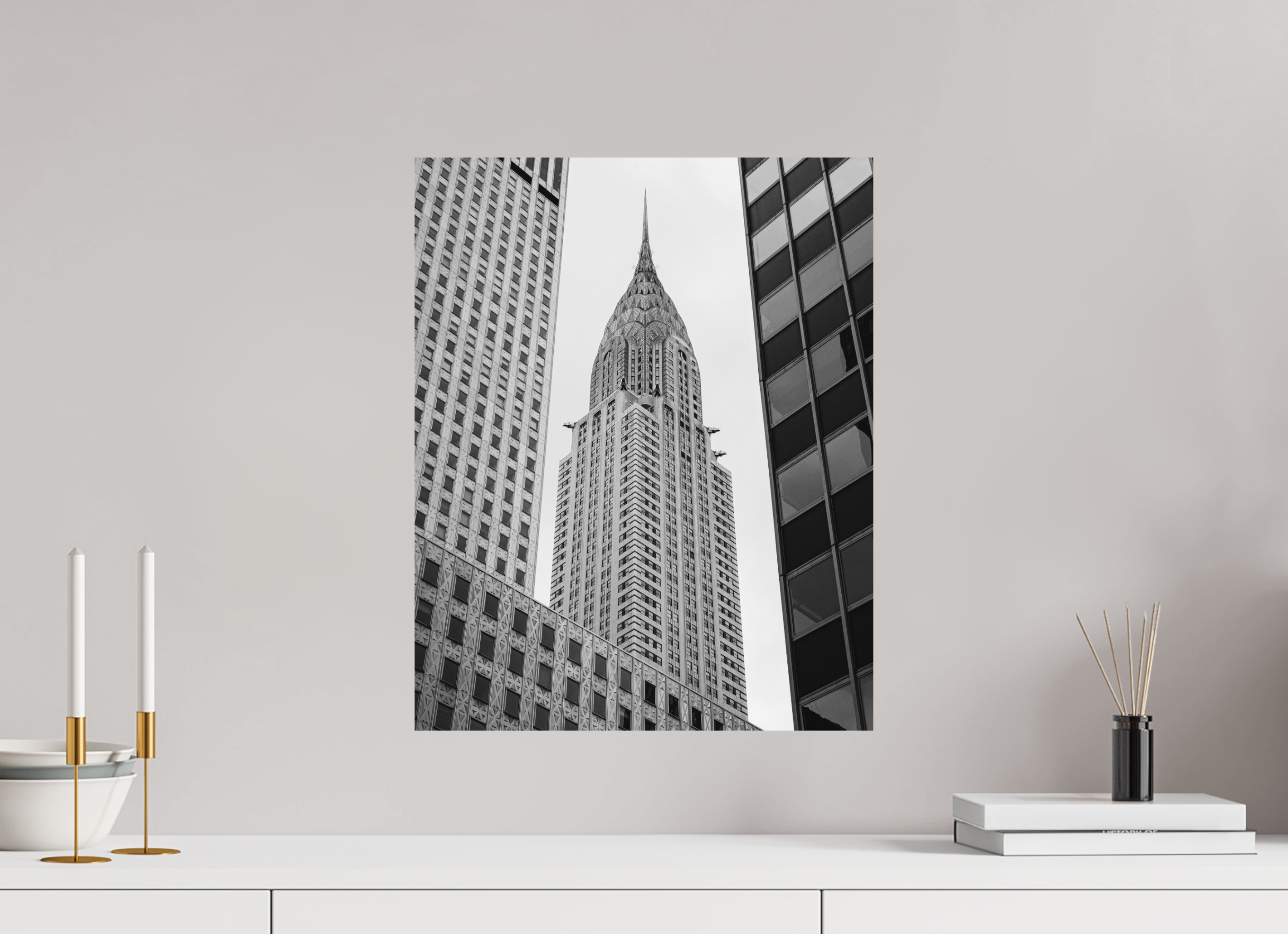 40 x 50 cm, Fine Art Print - Infinity Rag Photo 2 - on Alu Dibond Chrysler Building