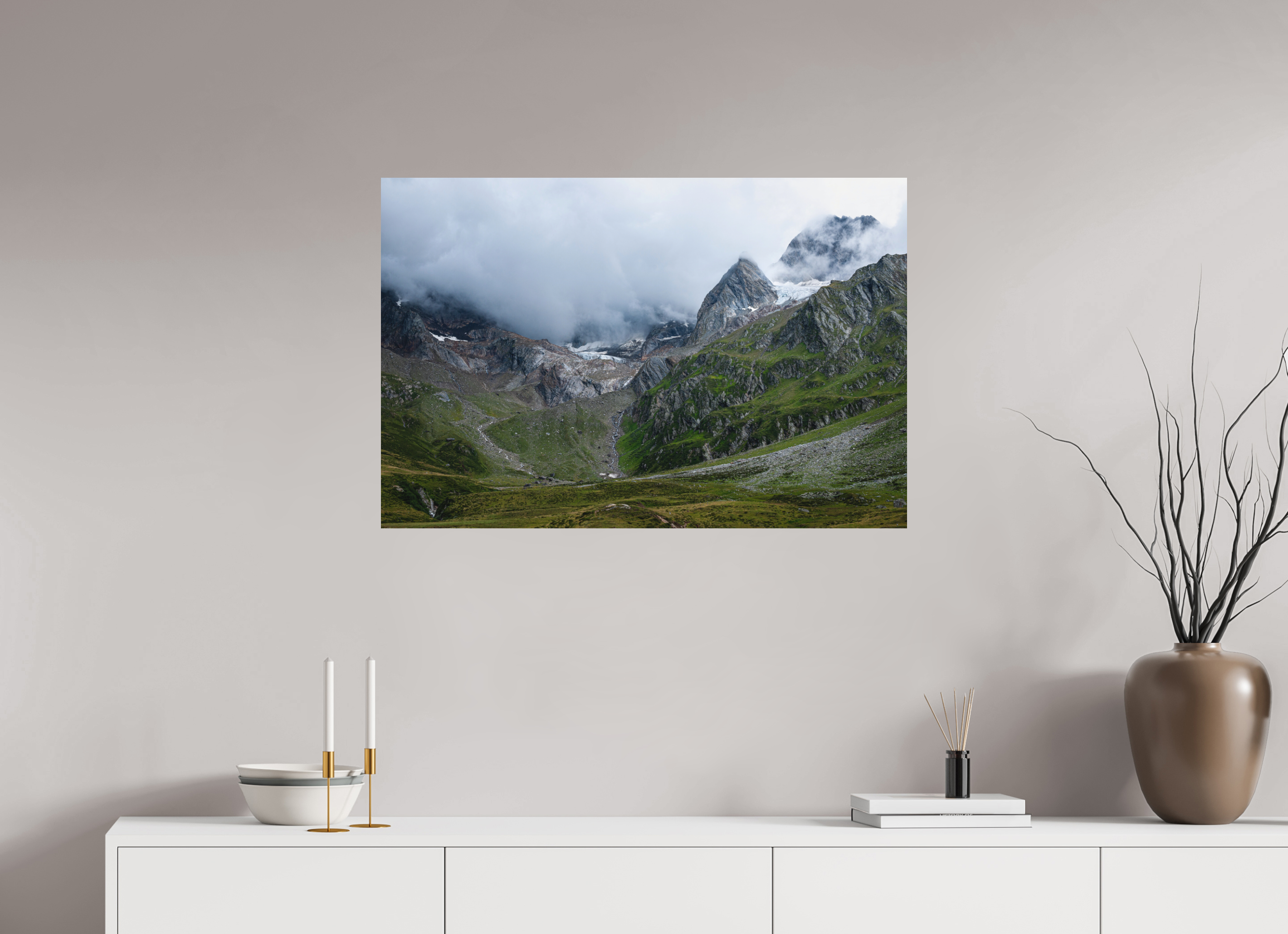 90 x 60 cm, Photo print Matt on Alu Dibond South Tyrol