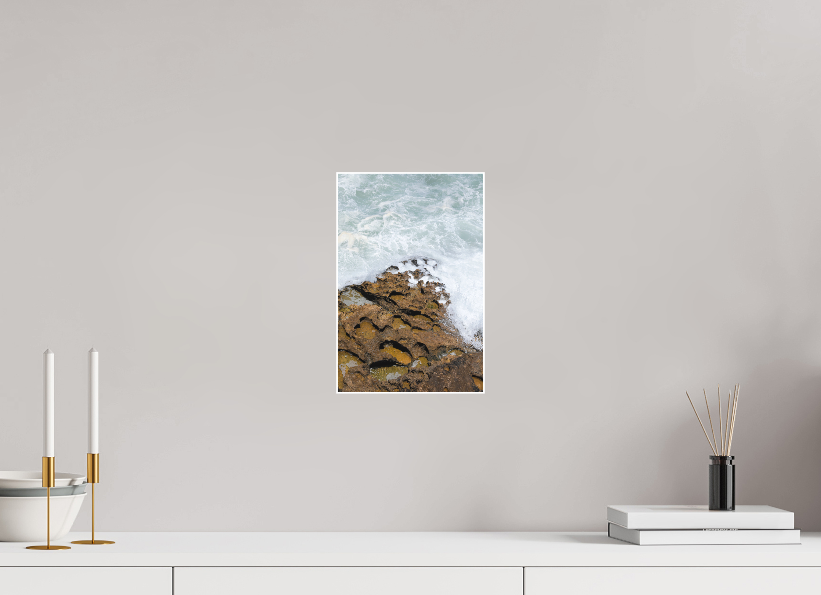 20 x 30 cm, Acrylic matt 2mm - Alu Slime Frame - white Earth & Sea (Kopie)
