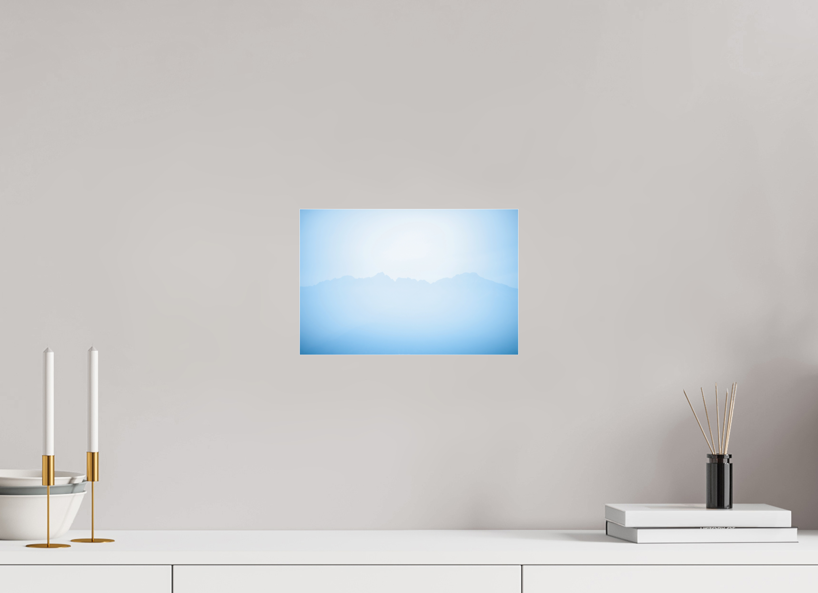 30 x 20 cm, Acrylic Matt 2mm Mountains of Como Lac