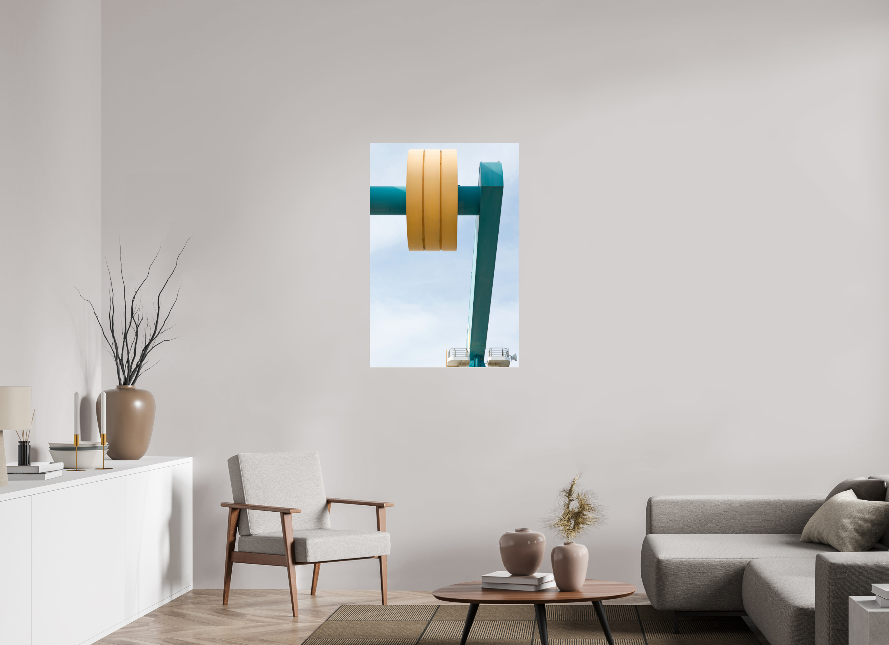 70 x 105 cm, Acrylic glossy 2mm Counterweight