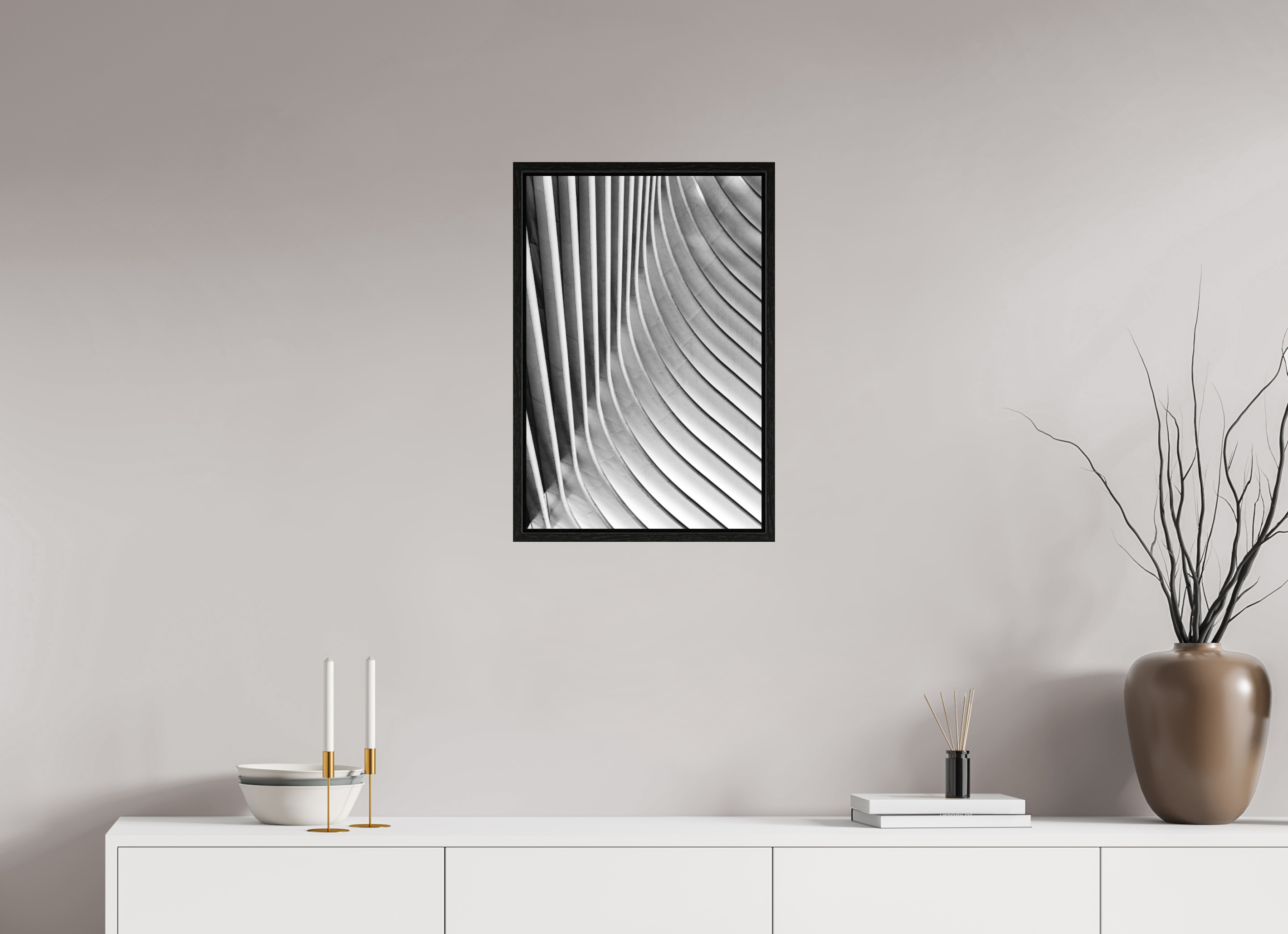 40 x 60 cm, Fine Art Print - Infinity Rag Photo 2 - Ame case 15mm - oak black Oculus, Ground Zero Station 3